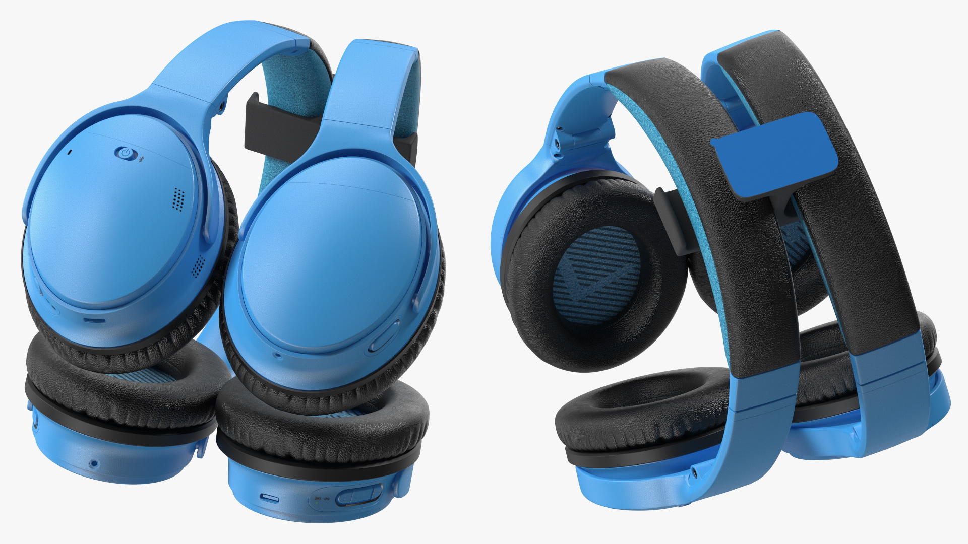Headphones on Under-Desk Mount Holder 3D