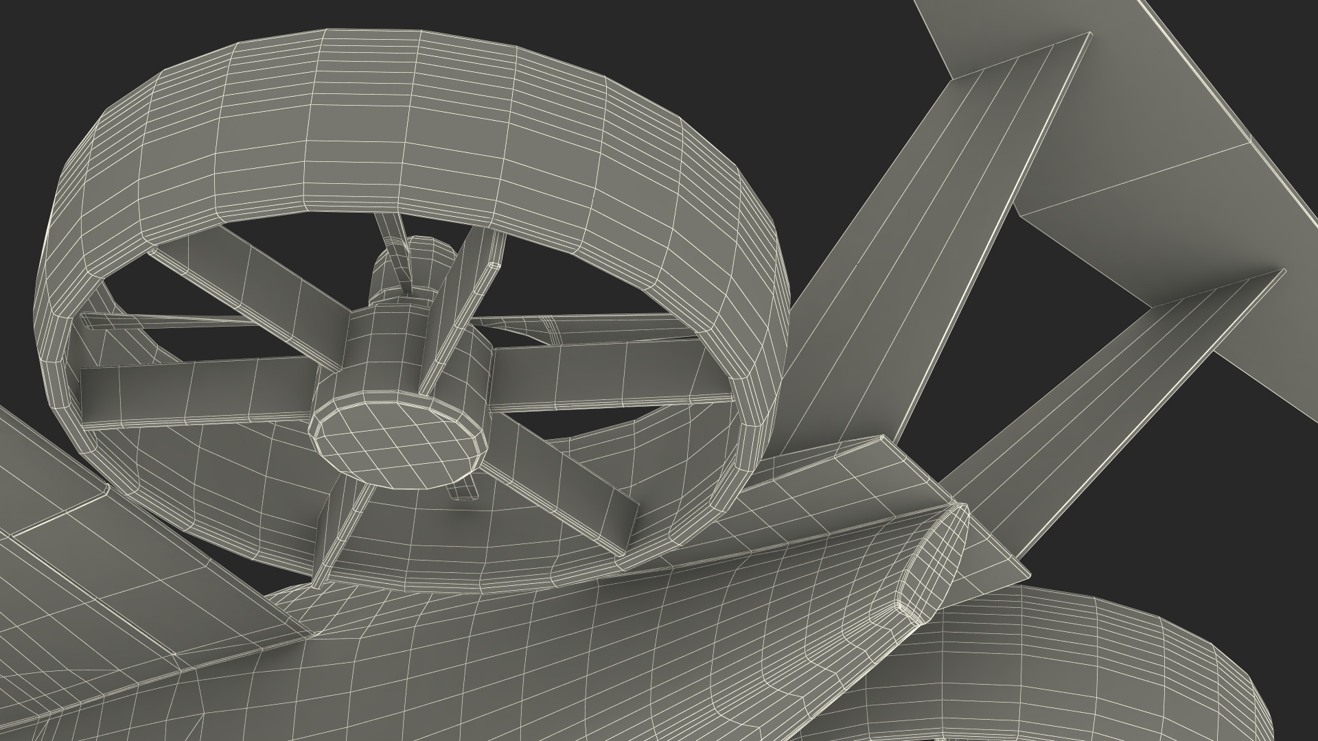3D model Flying Taxi Bell Nexus Lights On Simple Interior Rigged