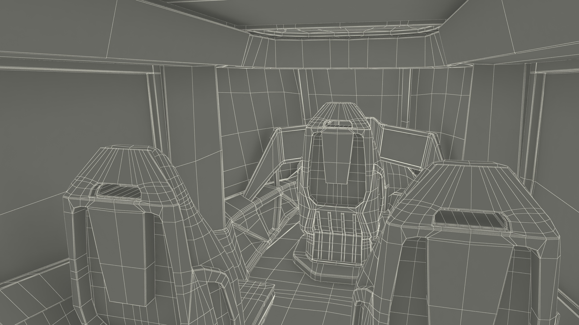 3D model Flying Taxi Bell Nexus Lights On Simple Interior Rigged