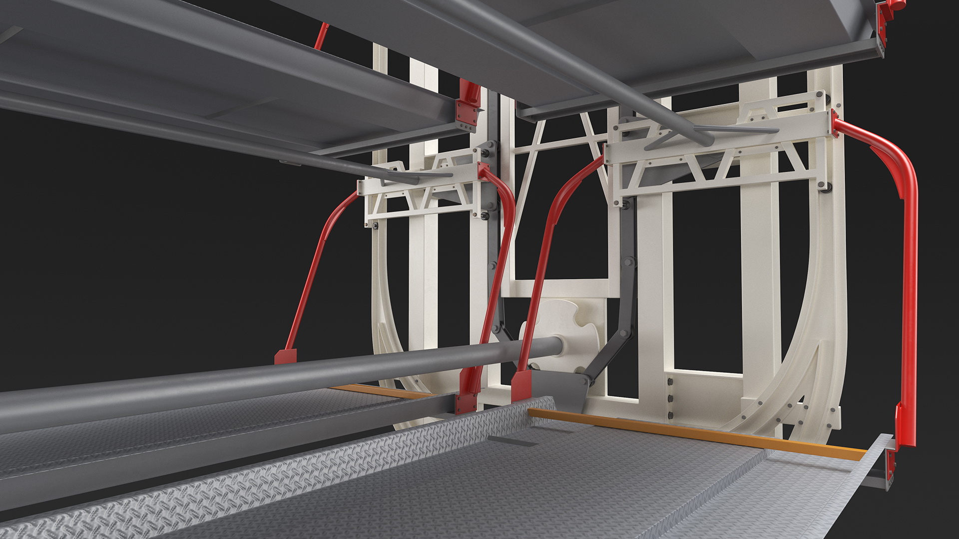 3D Car Parking 12 Place Rotary Lift System Rigged
