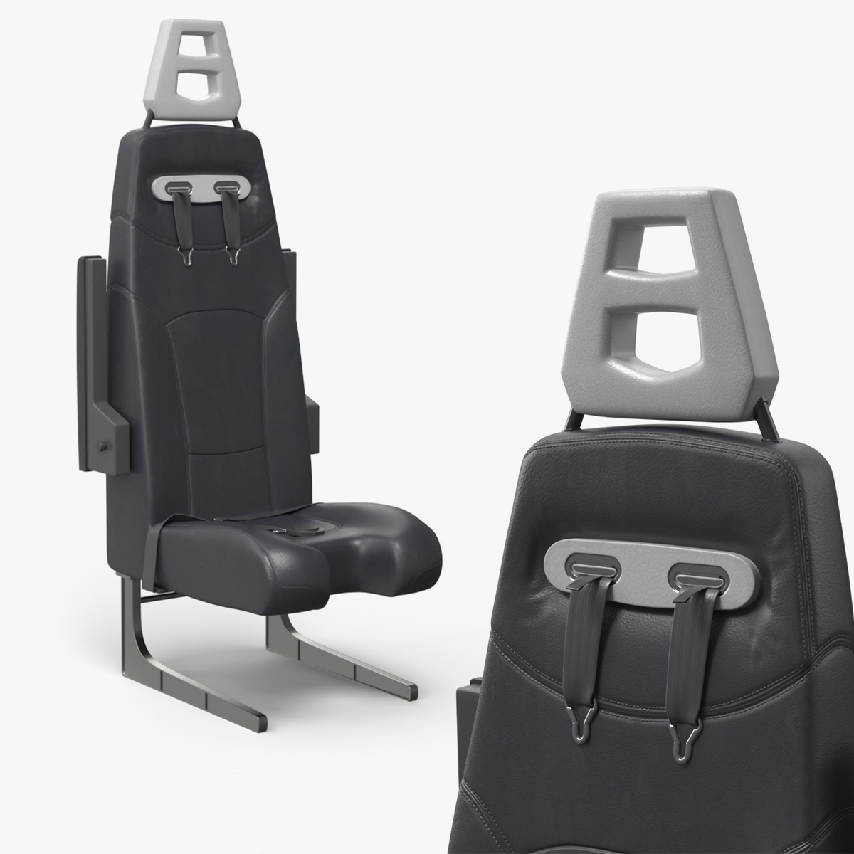 Aircraft Crew Seat 3D model preview