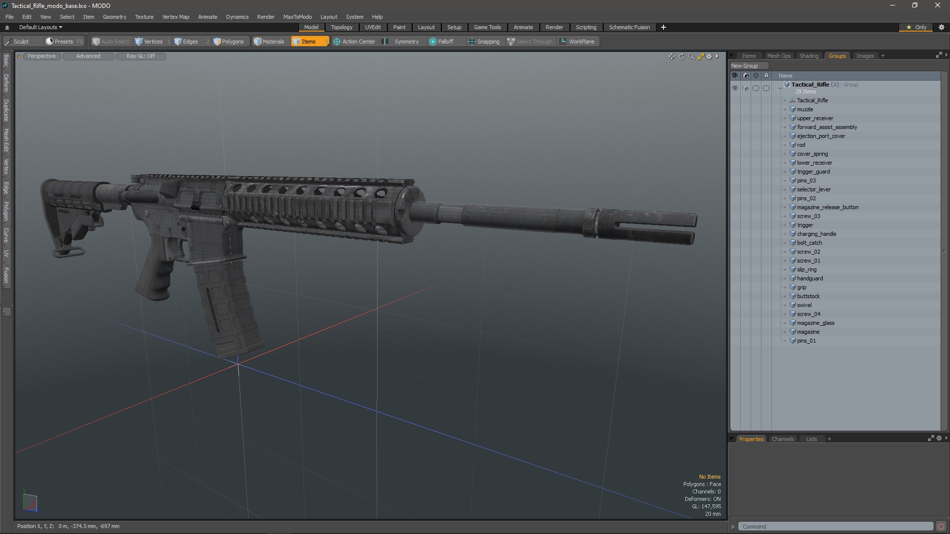 Tactical Rifle 3D model