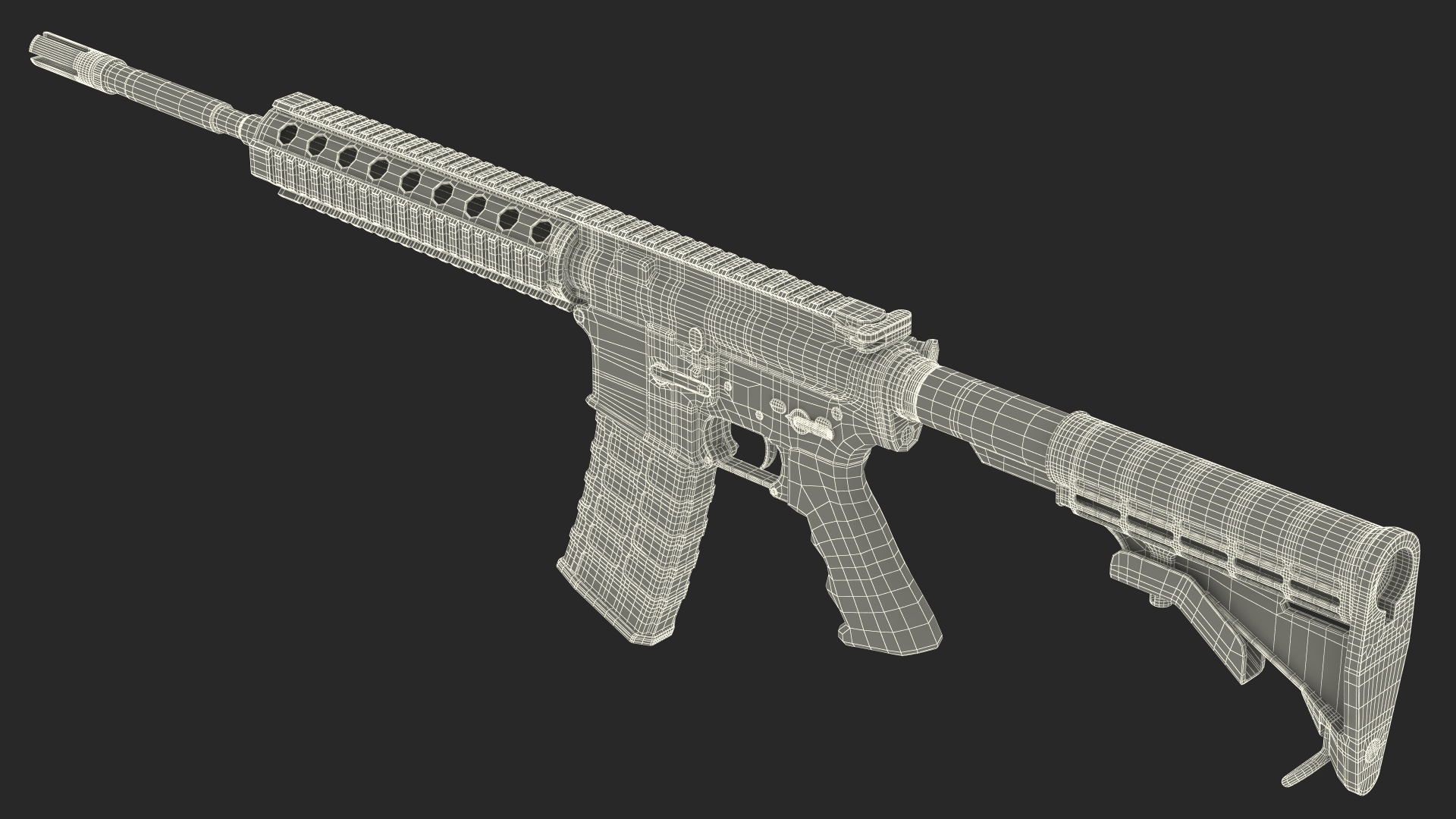 Tactical Rifle 3D model