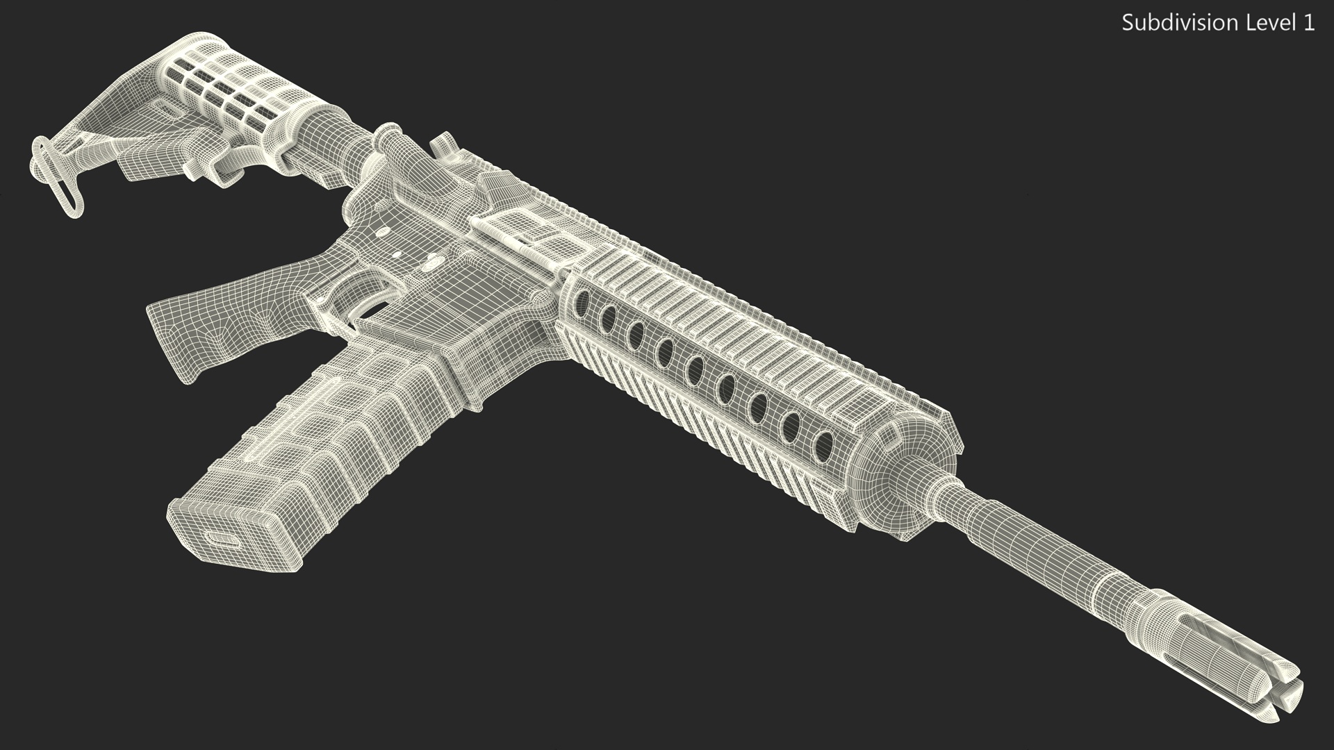 Tactical Rifle 3D model