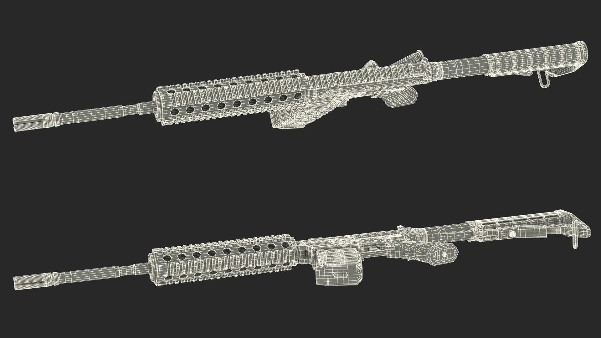 Tactical Rifle 3D model