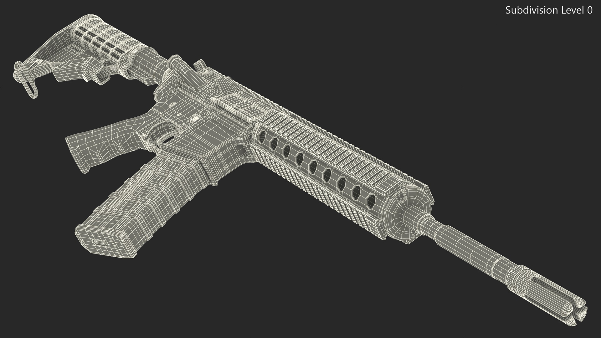Tactical Rifle 3D model