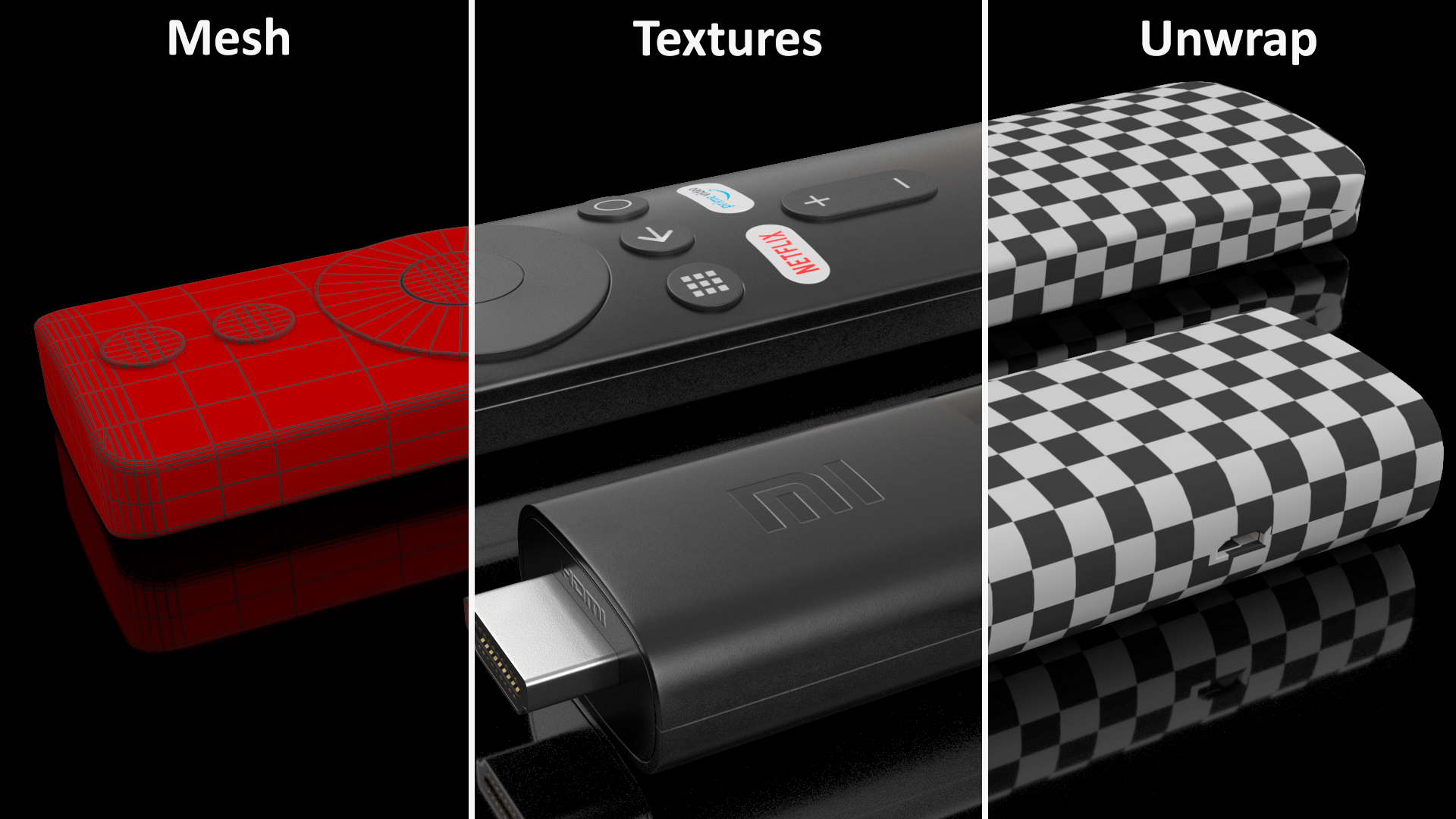 Mi TV Stick with Remote Controller 3D model