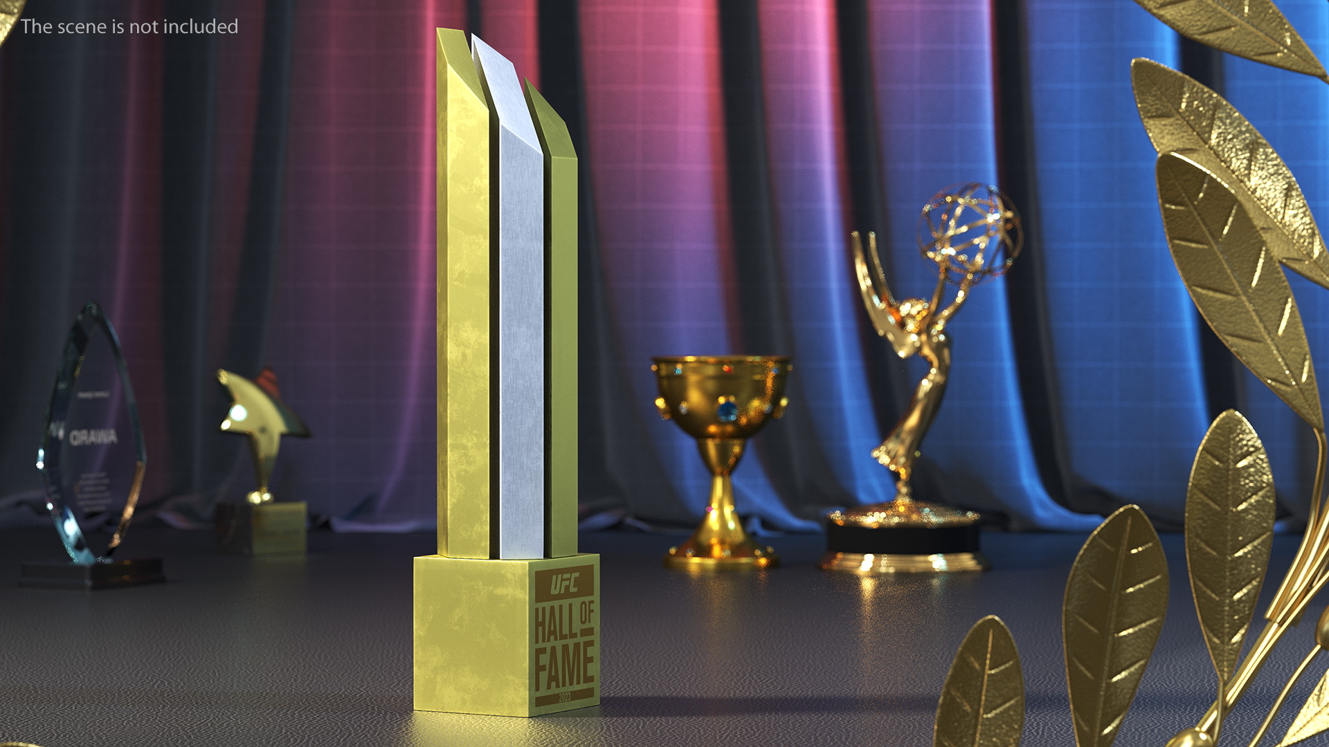 3D UFC Hall of Fame Trophy model