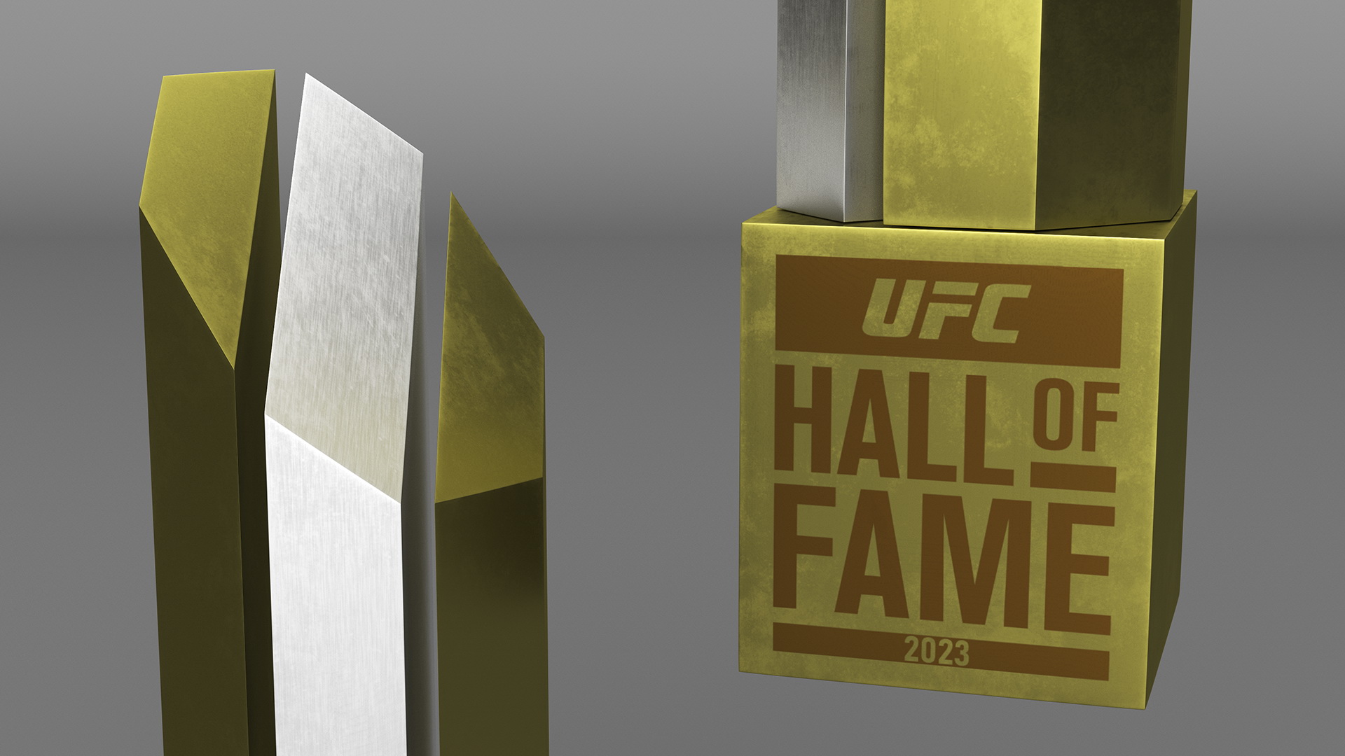 3D UFC Hall of Fame Trophy model