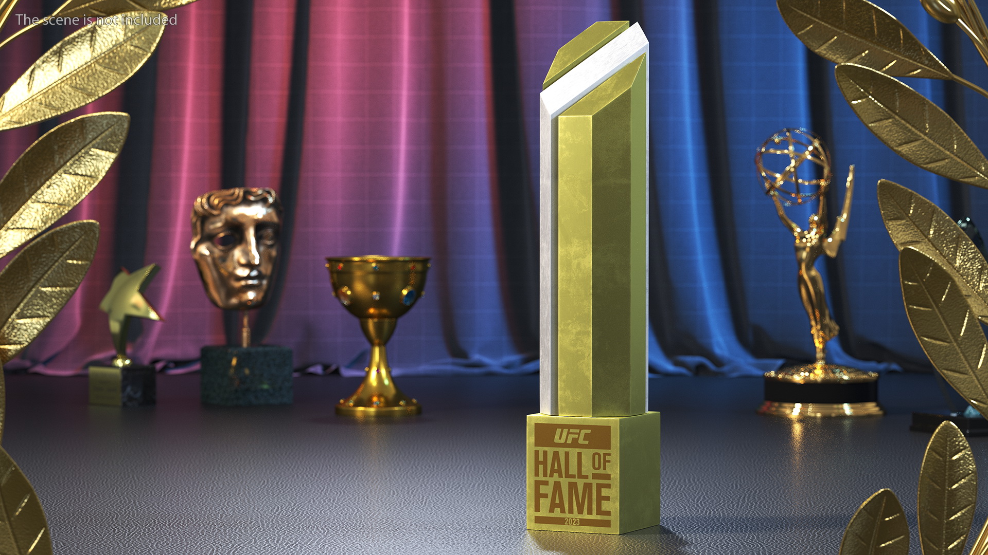 3D UFC Hall of Fame Trophy model
