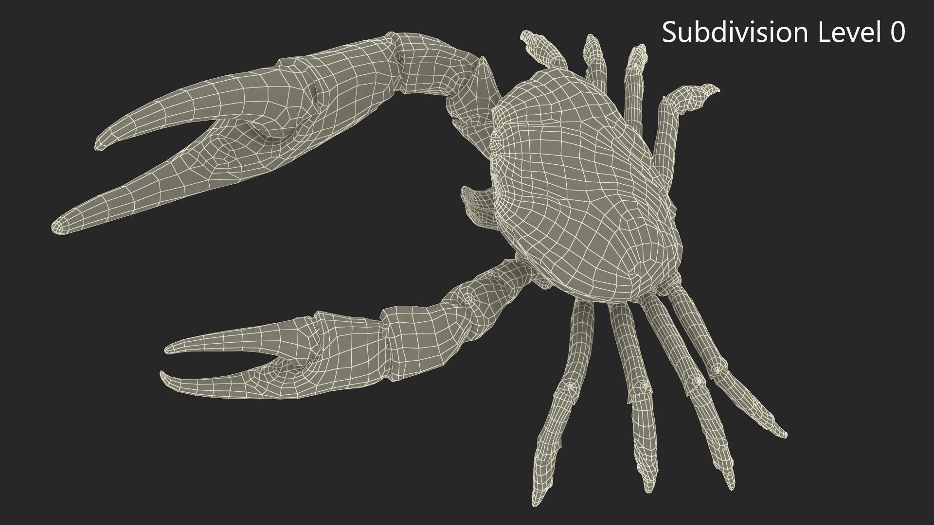 3D Deepwater Giant Crab Rigged for Maya