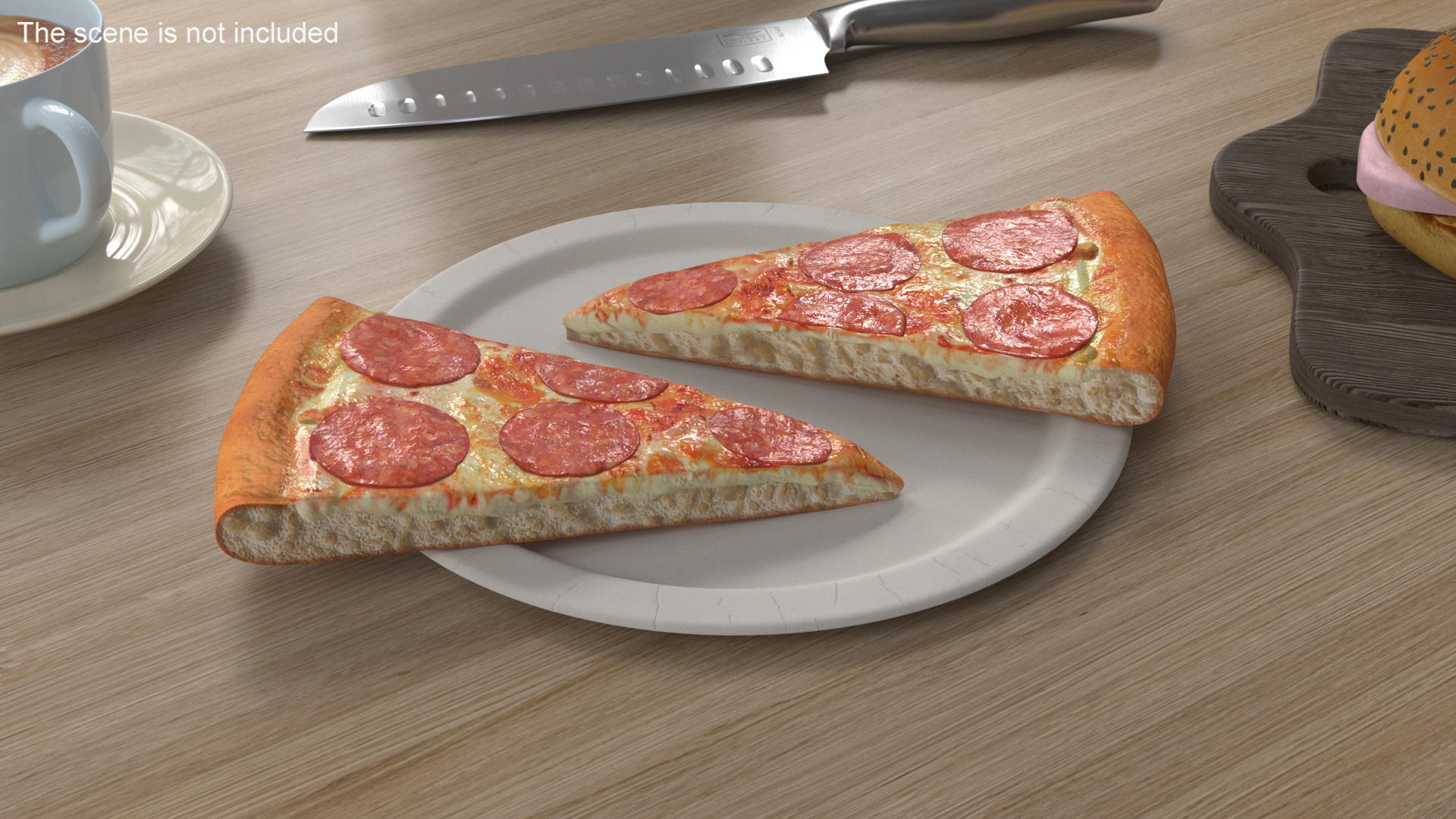 3D Pepperoni Pizza Slice
