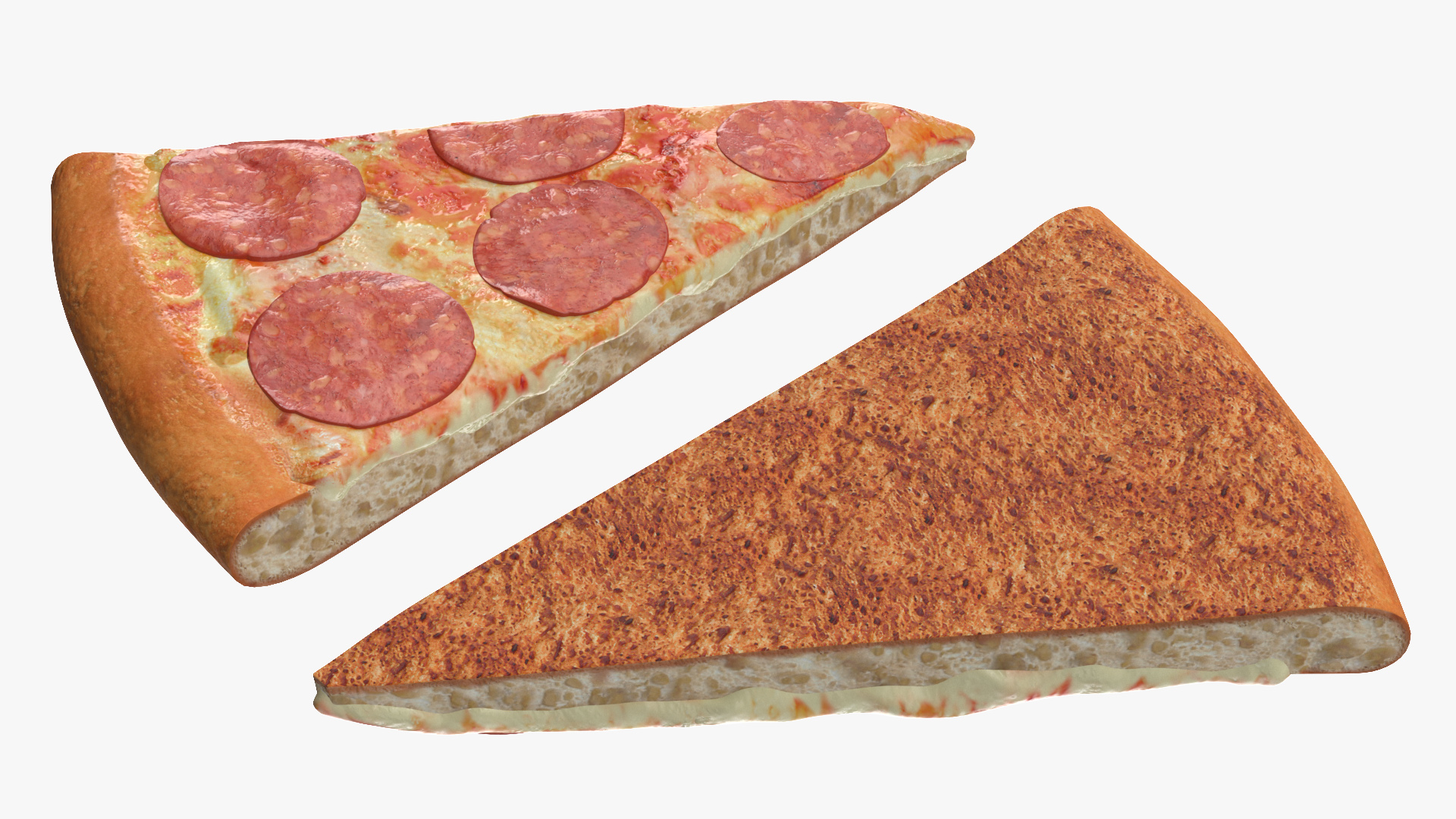3D Pepperoni Pizza Slice