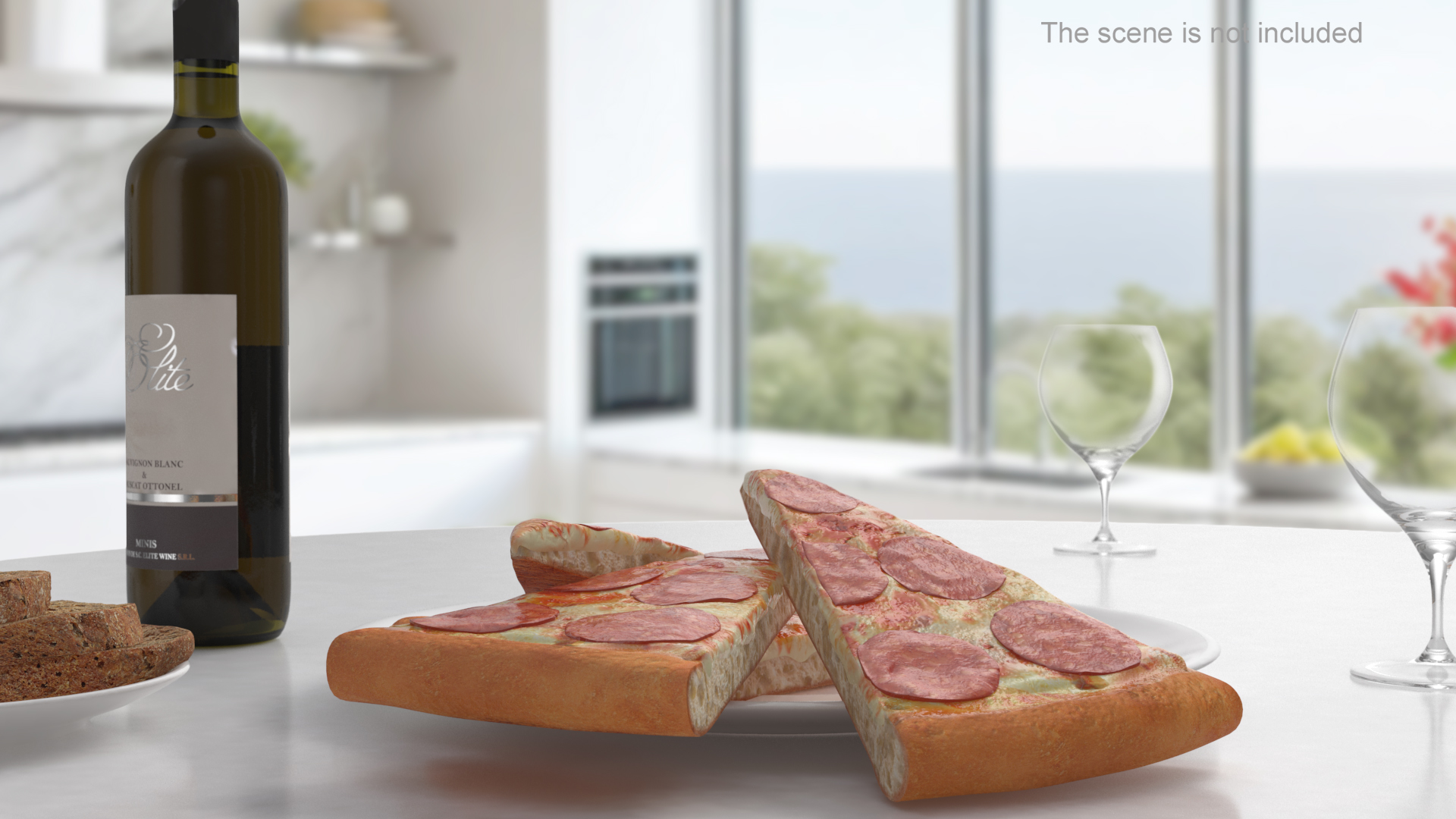 3D Pepperoni Pizza Slice