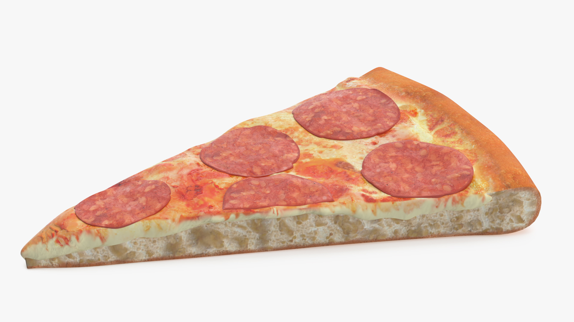 3D Pepperoni Pizza Slice