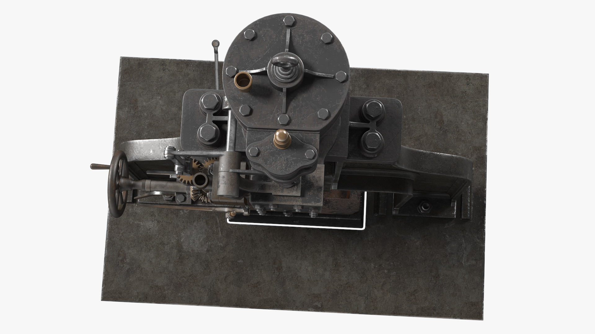 3D Vintage Industrial Steam Hammer