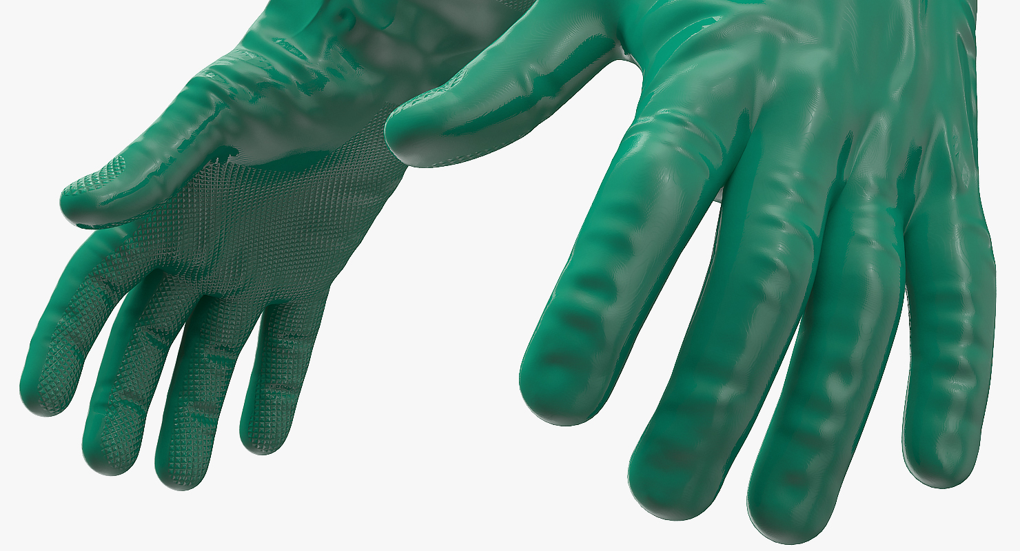 3D model Rubber Safety Gloves