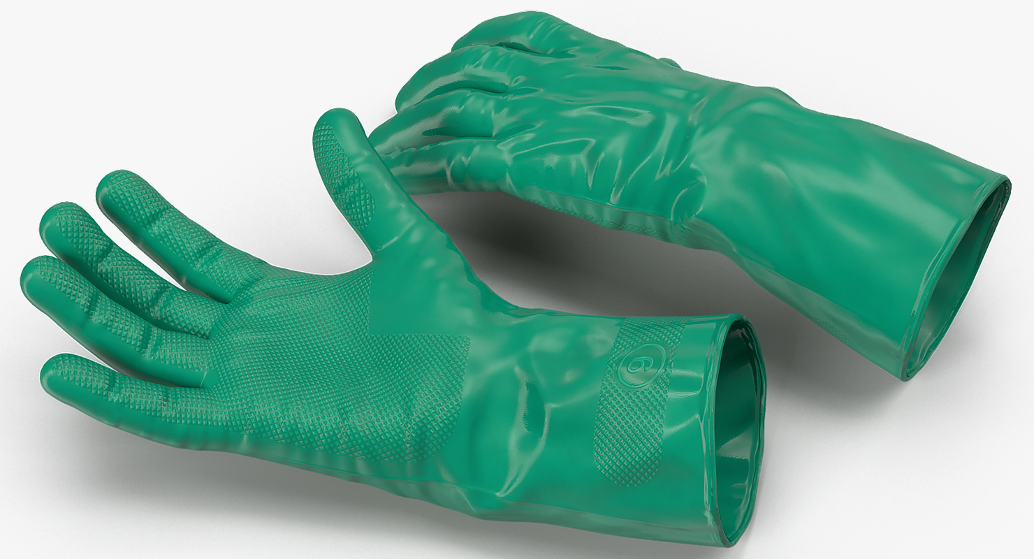 3D model Rubber Safety Gloves