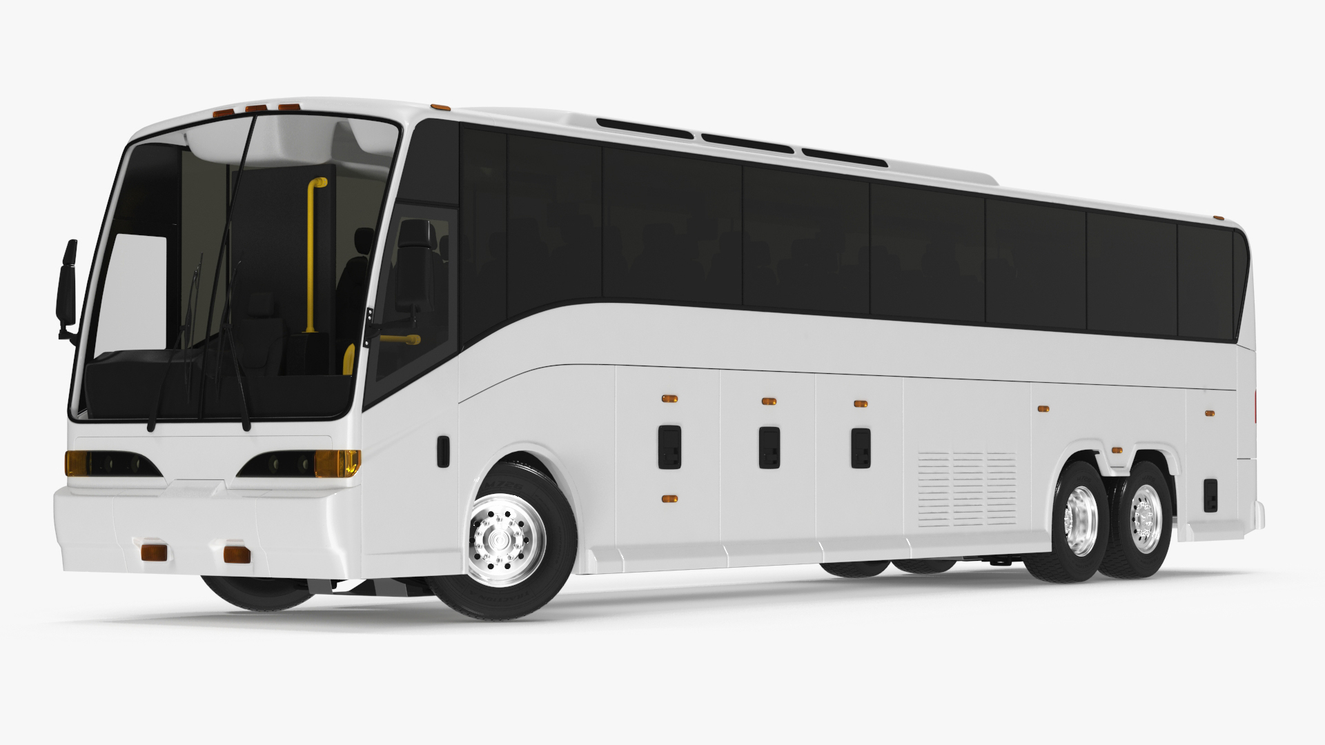 Charter Bus Rigged for Cinema 4D 3D