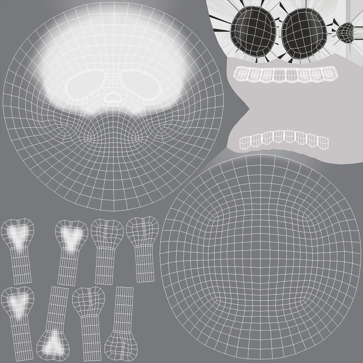 3D Emoji Skull and Crossbones