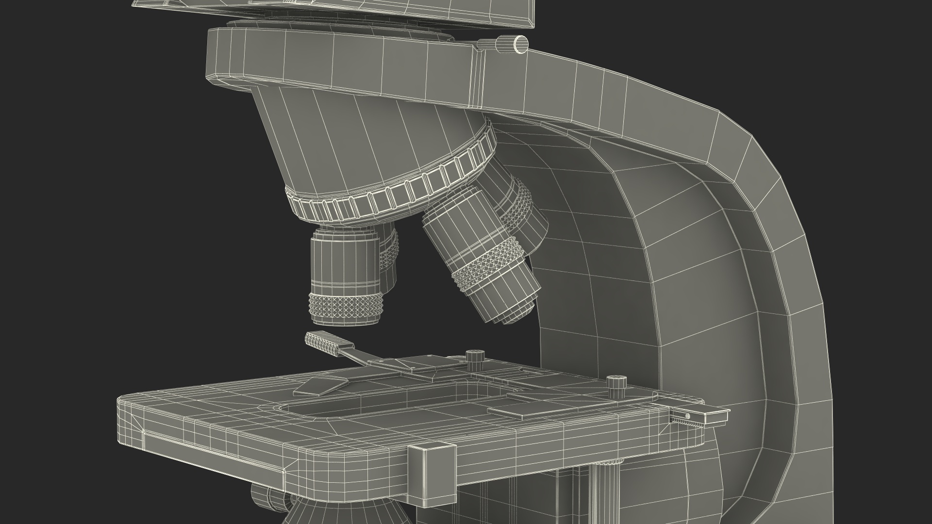 3D model Biological Microscope Premiere