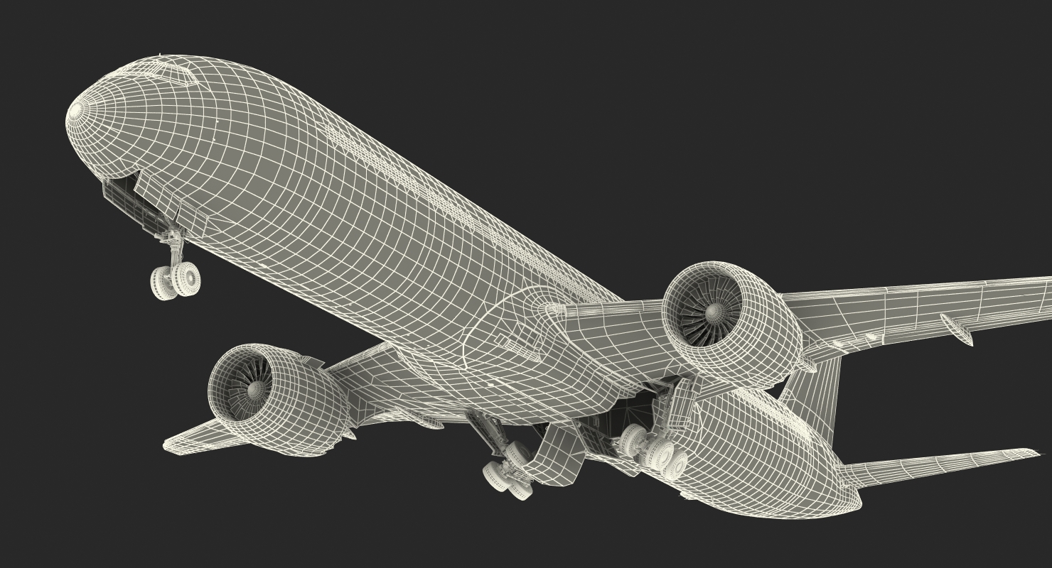 3D Boeing 787 9 Dreamliner QATAR Rigged