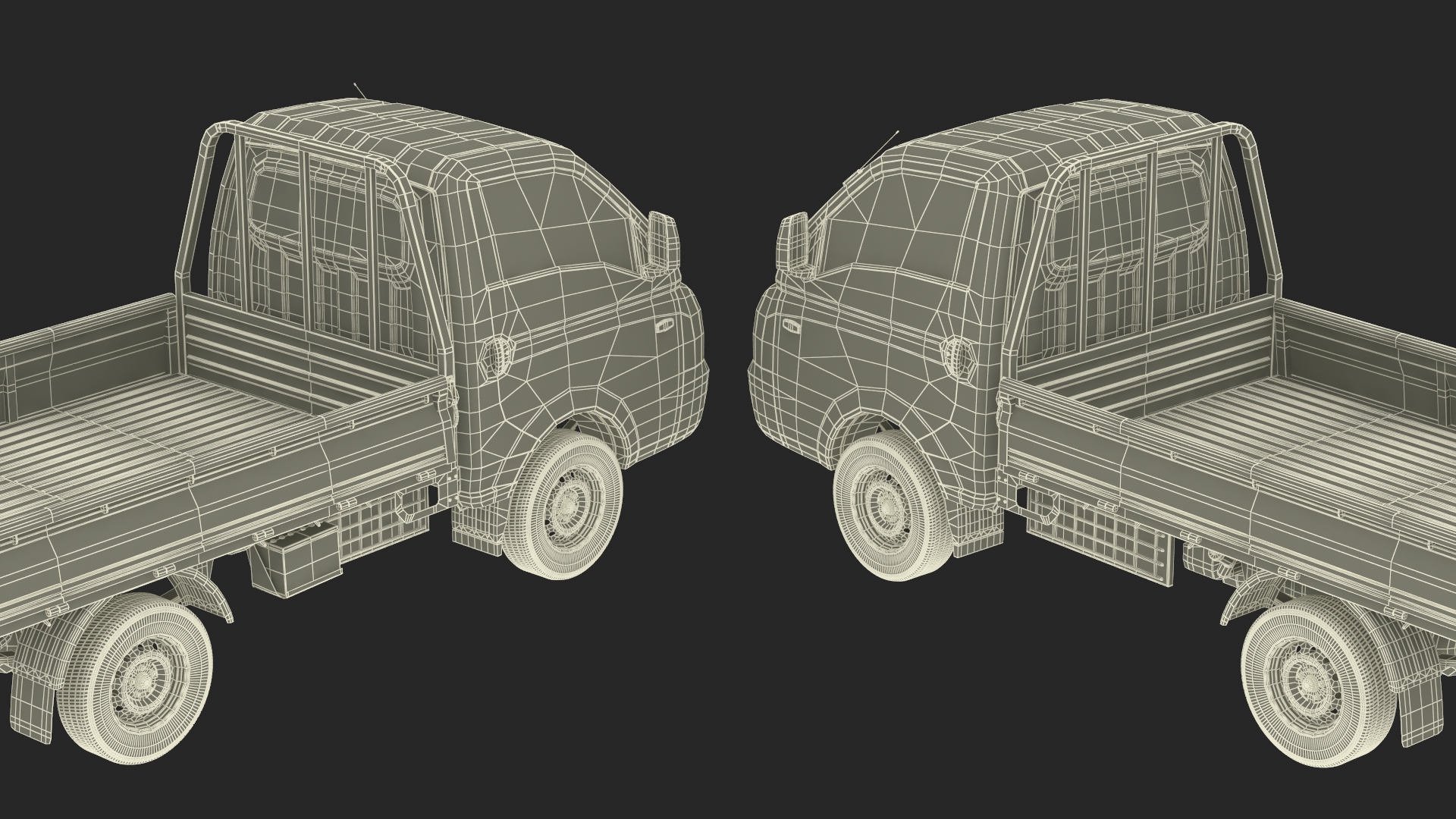 3D Pick Up Truck Blue model