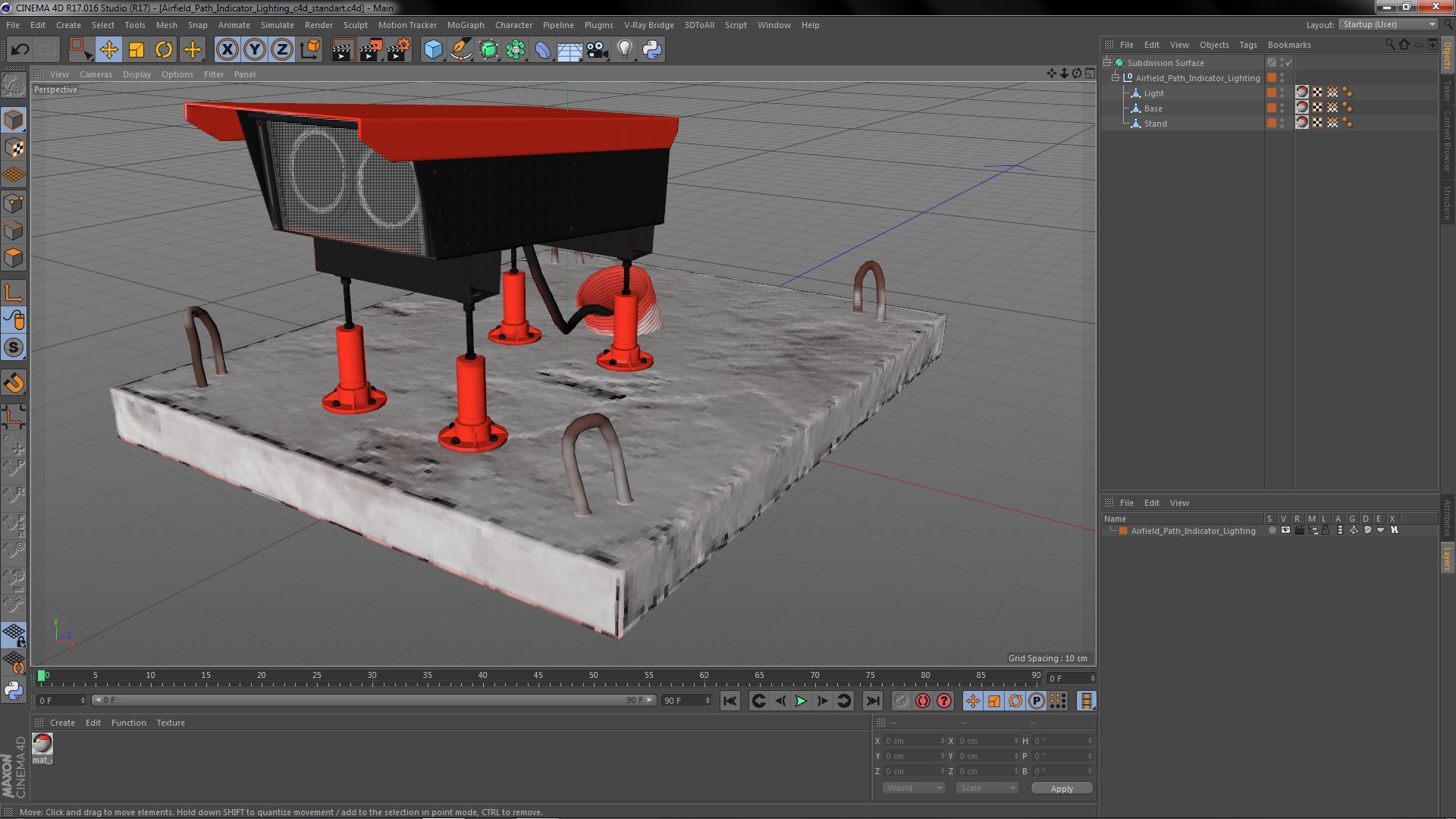 Airfield Path Indicator Lighting 3D