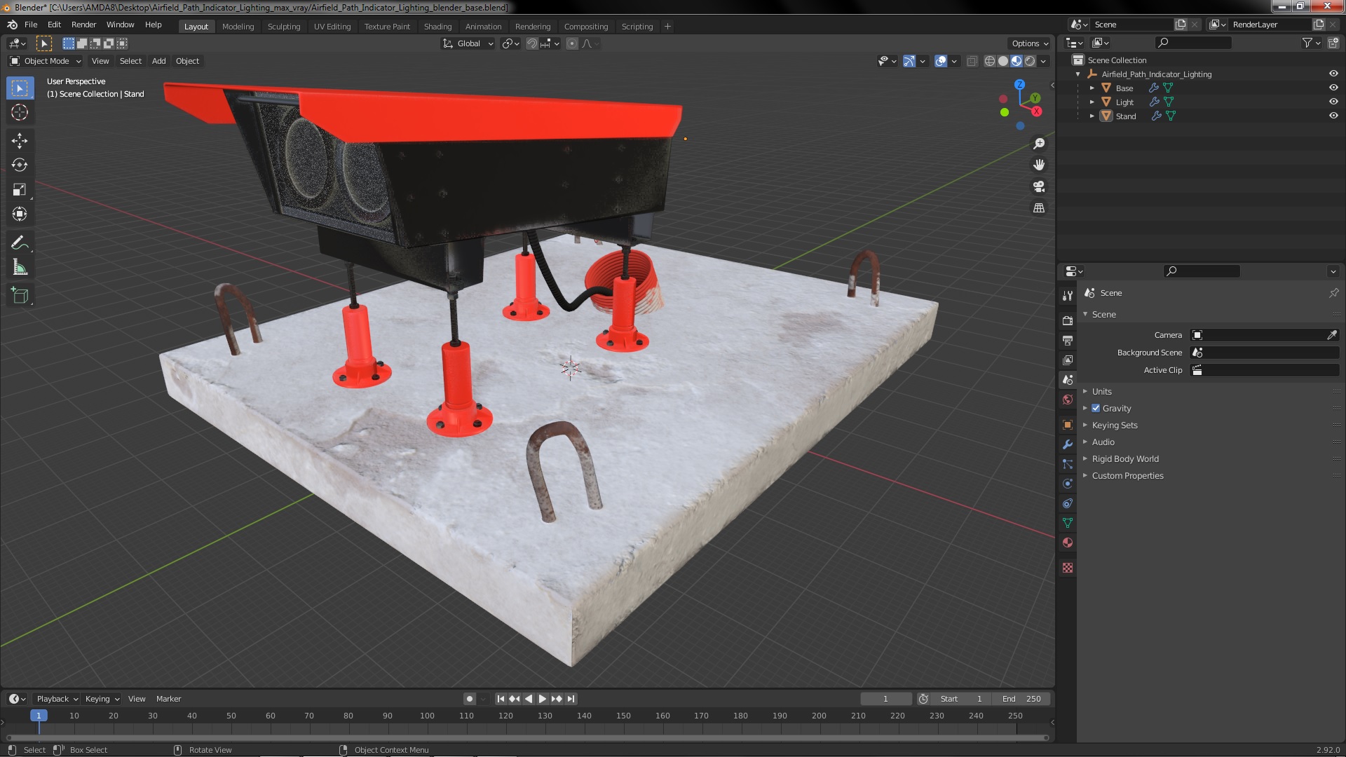 Airfield Path Indicator Lighting 3D