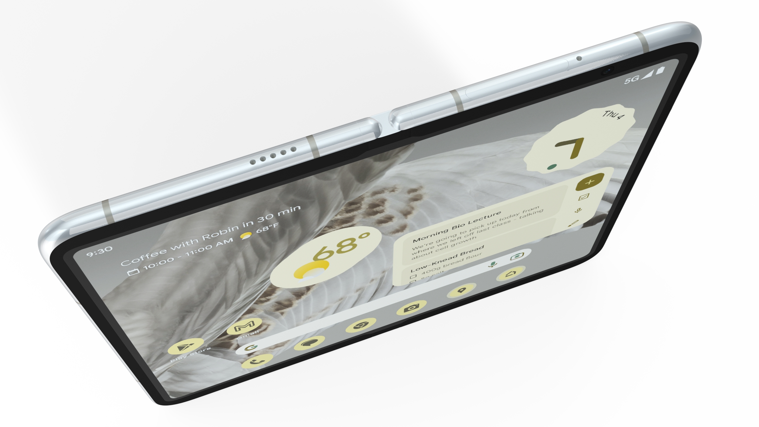 3D Folding Screen Android Smartphone model
