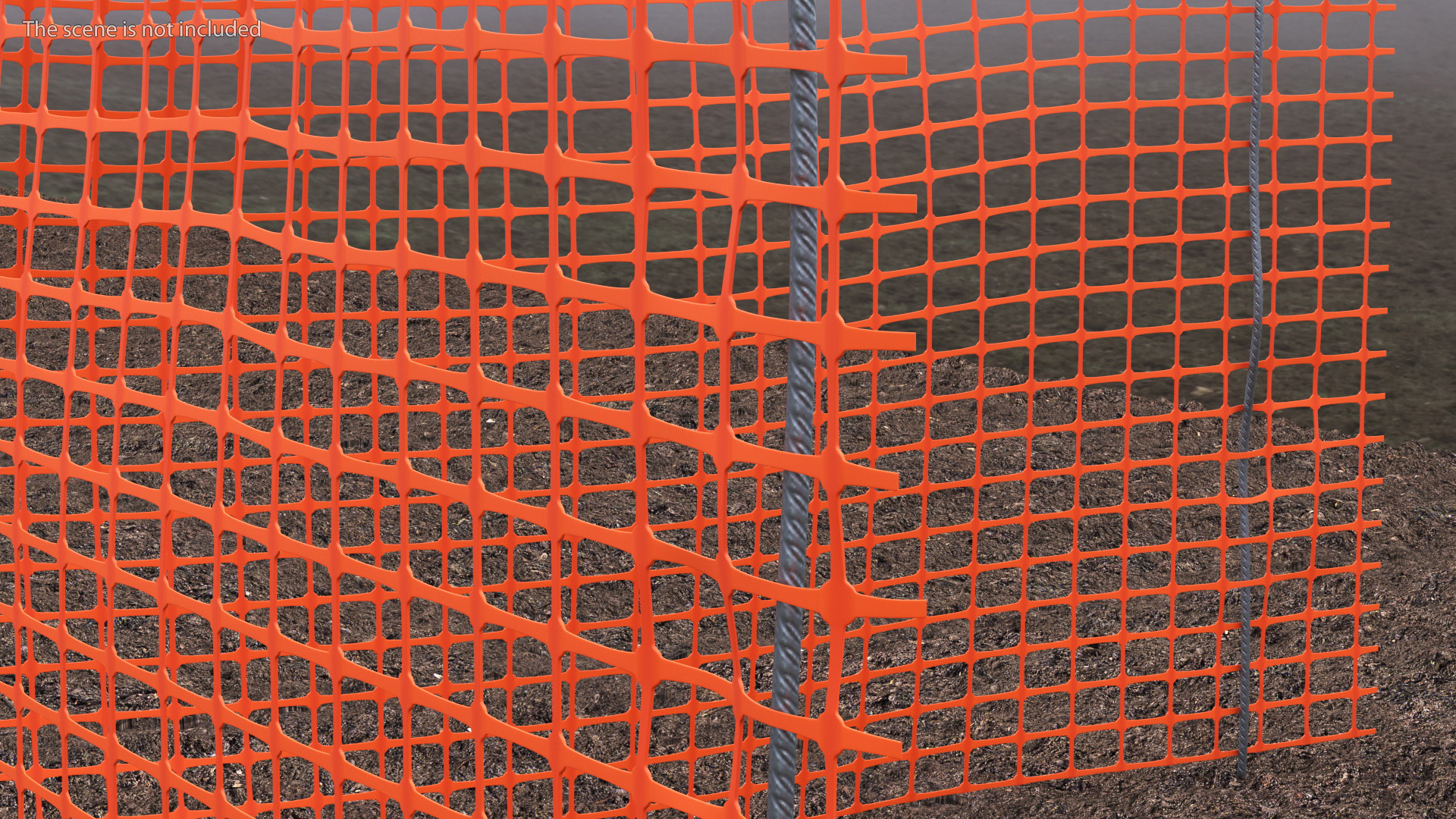 3D model Barrier Mesh Fence Corner