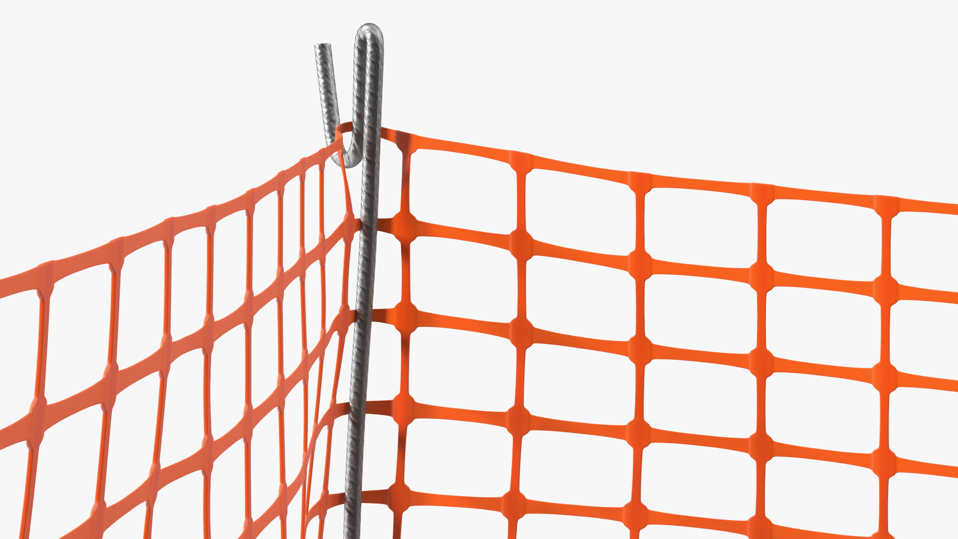 3D model Barrier Mesh Fence Corner