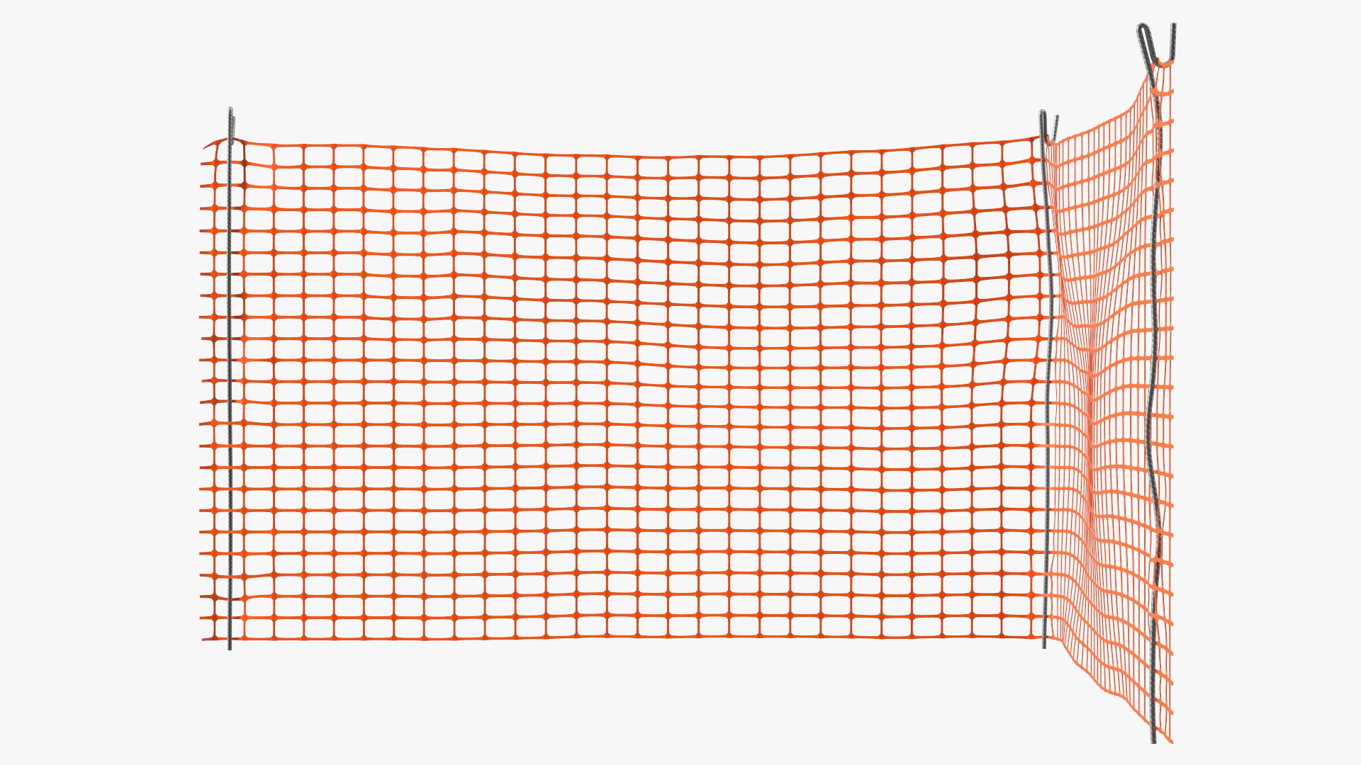 3D model Barrier Mesh Fence Corner
