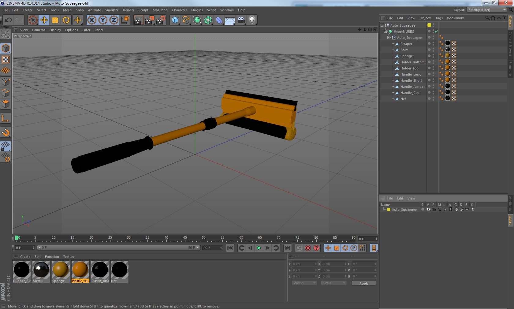3D Auto Squeegee model
