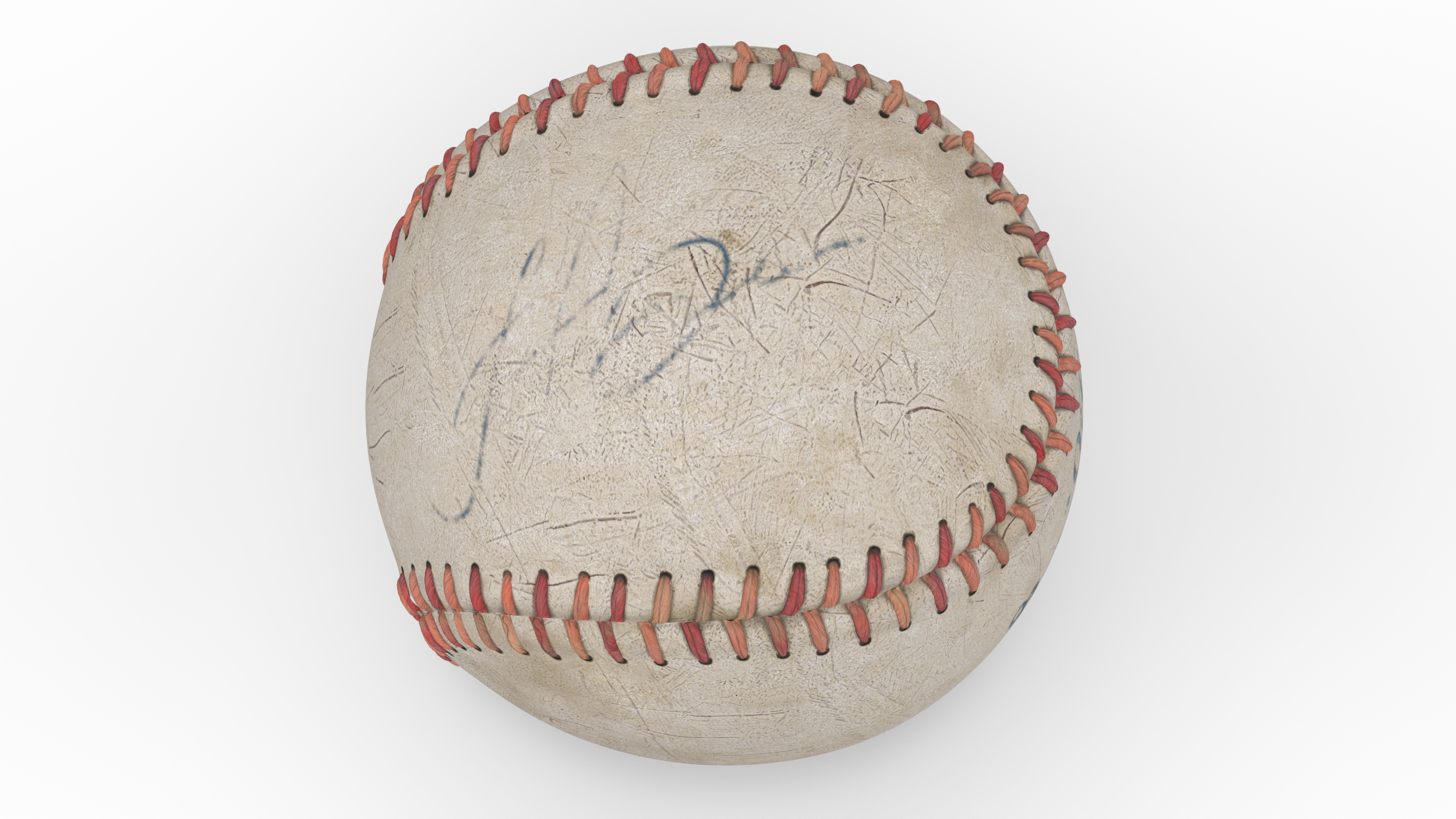 Historical Baseballs set 3D model