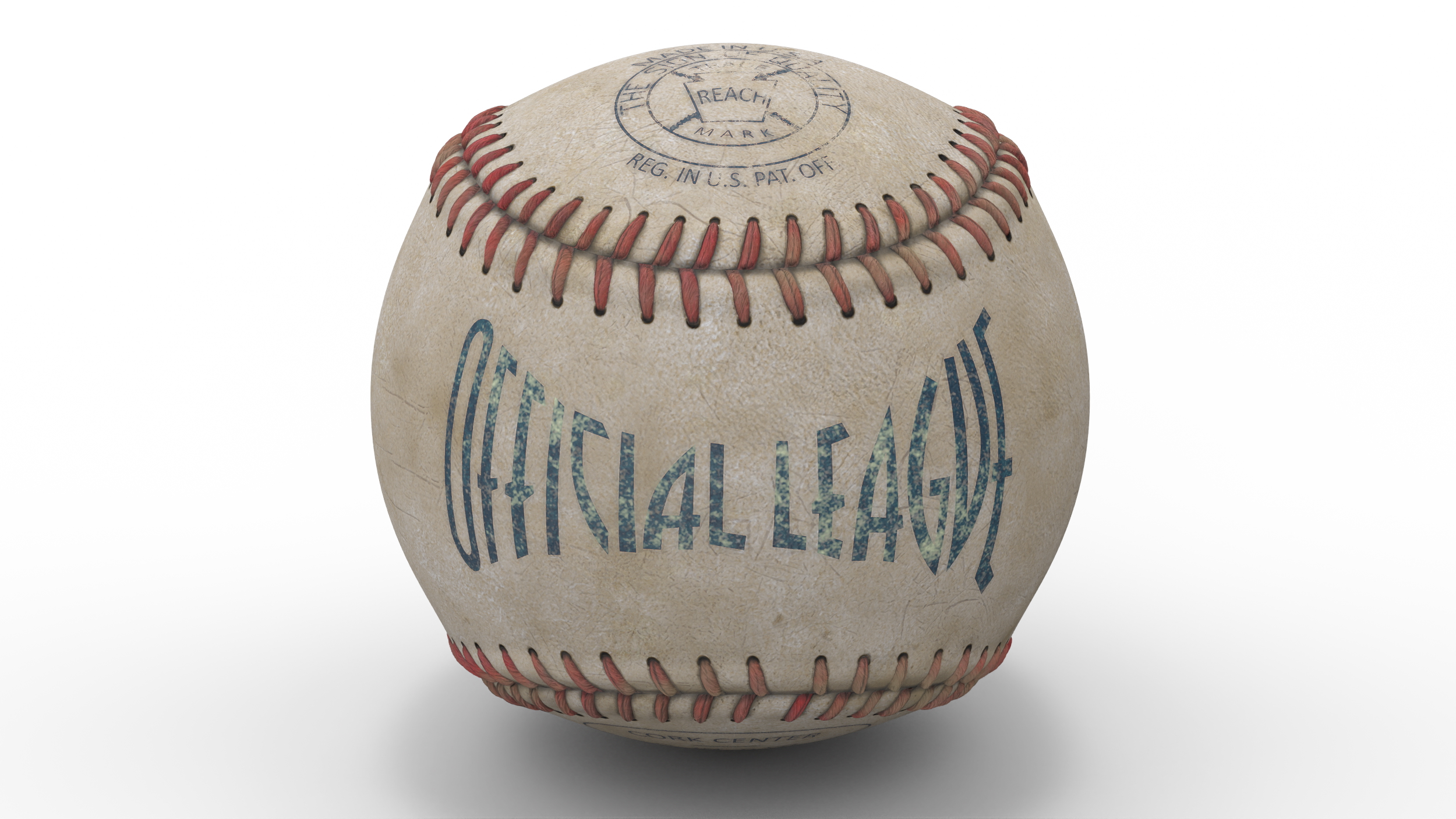 Historical Baseballs set 3D model