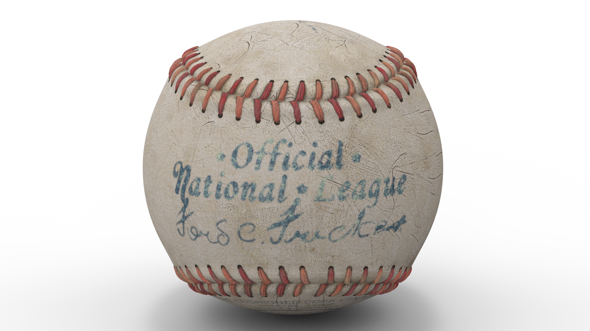 Historical Baseballs set 3D model