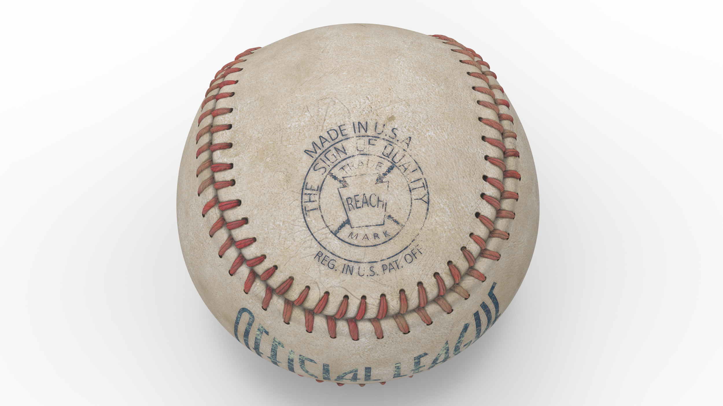 Historical Baseballs set 3D model