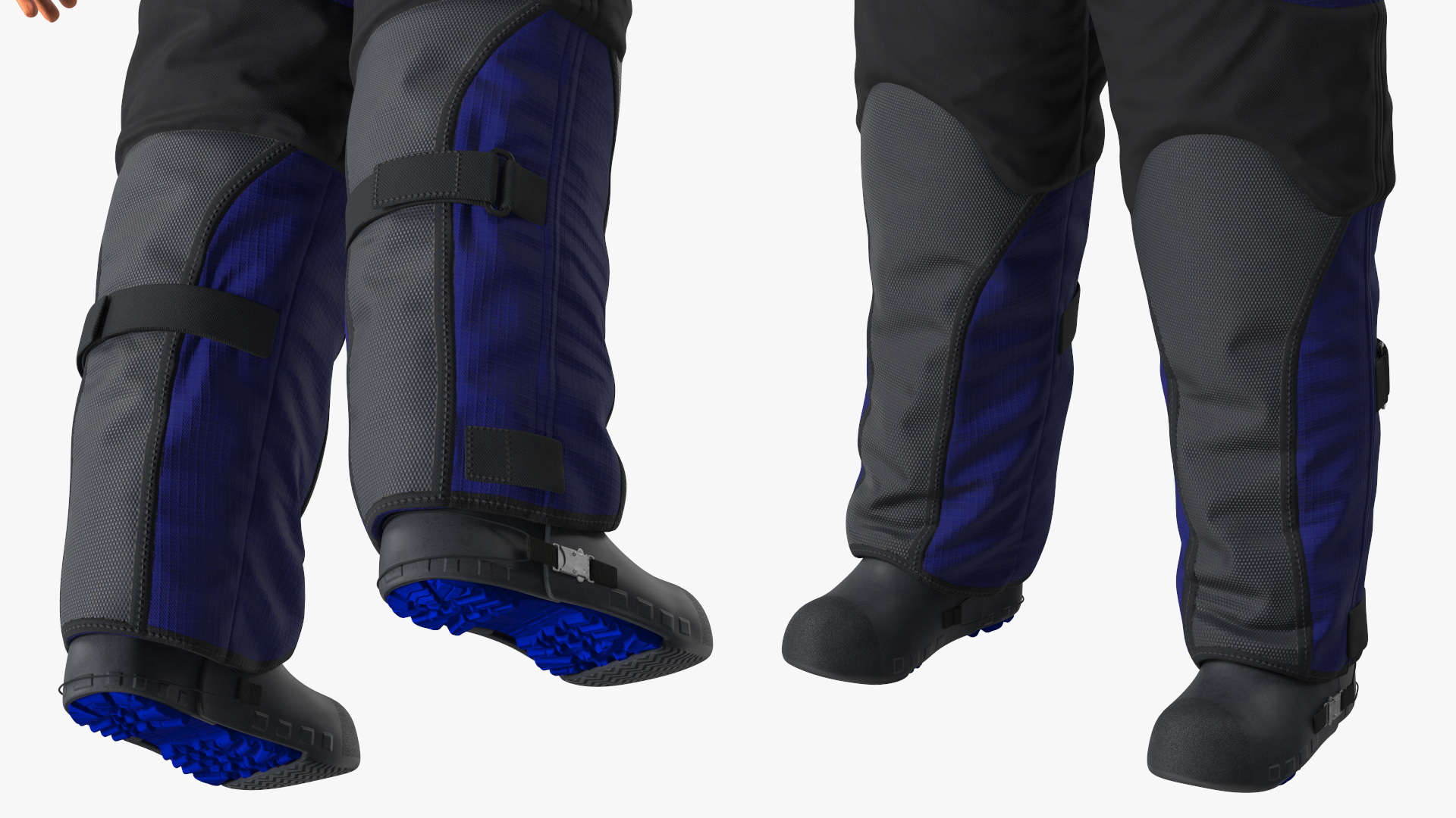 3D EOD 10 Bomb Suit Blue Rigged model