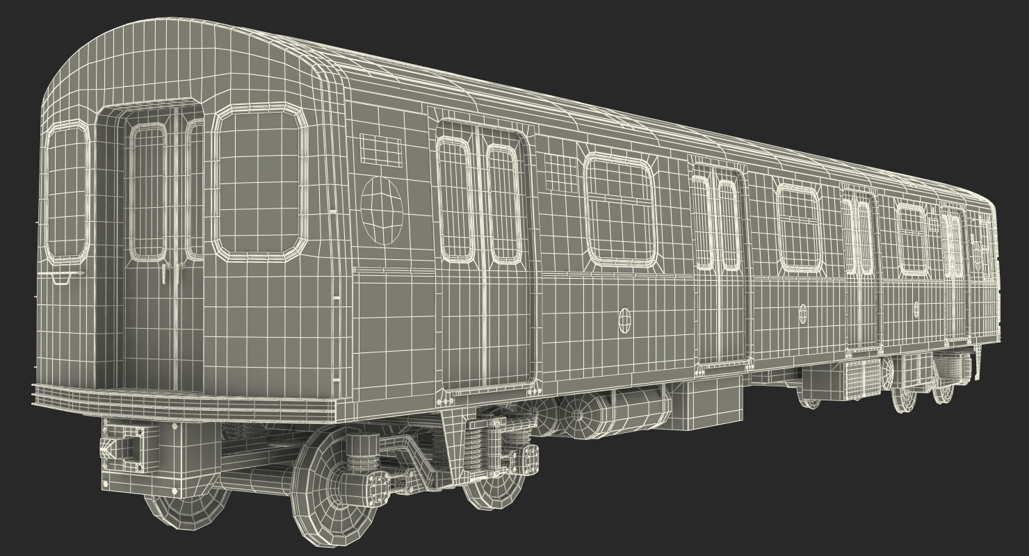 New York City Subway Car R160 3D model