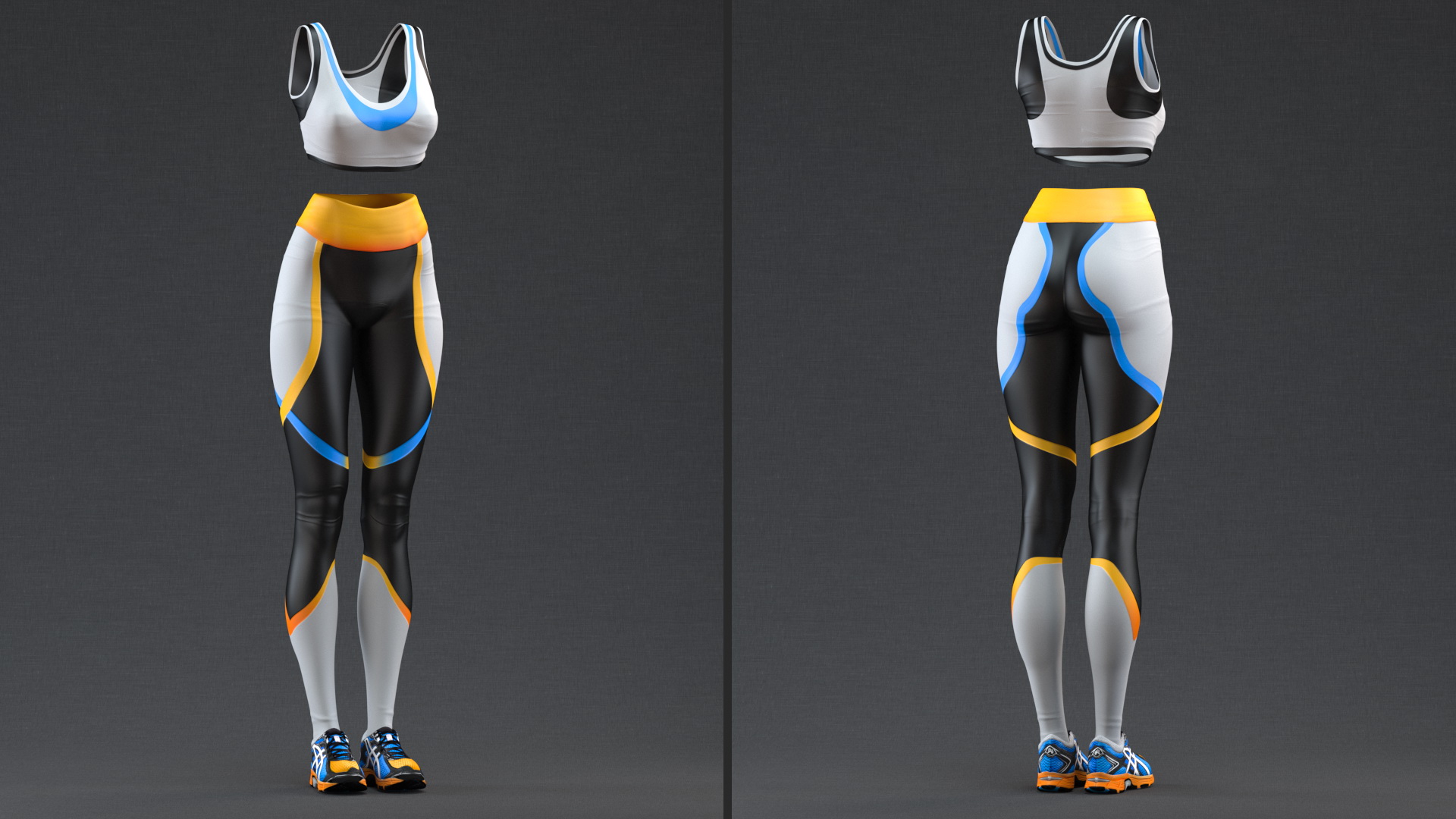 3D Fitness Women Wear model