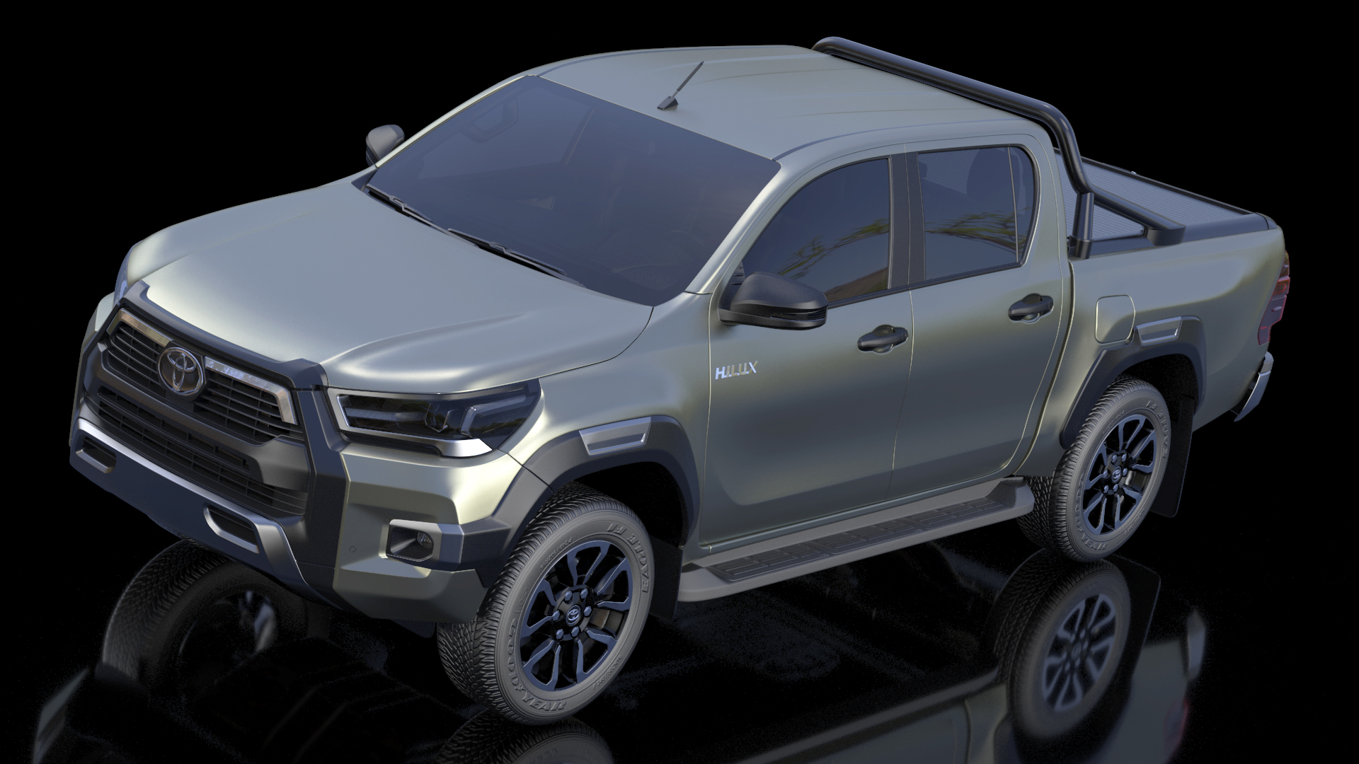 3D Toyota Hilux 2022 Simple Interior model