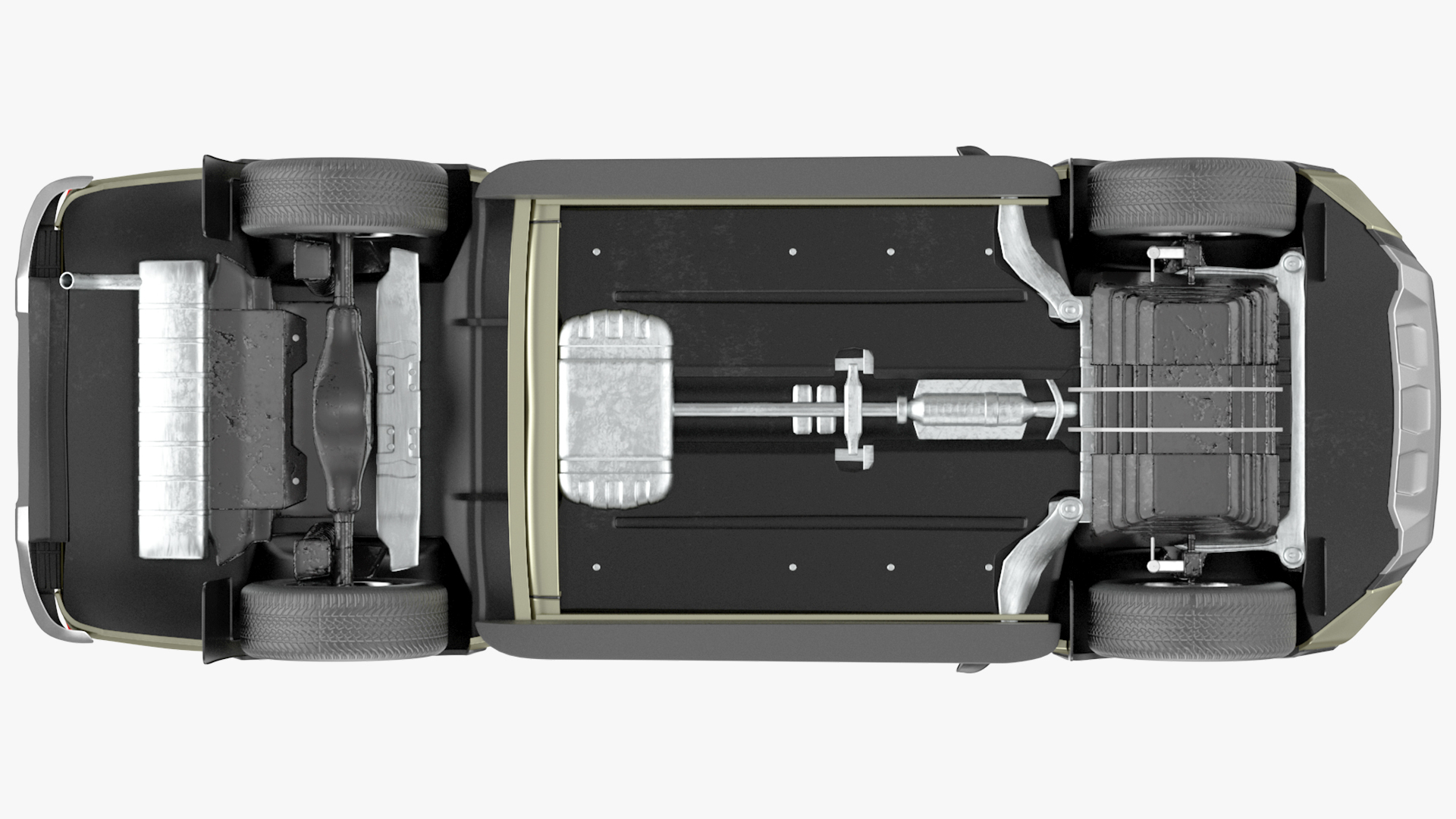 3D Toyota Hilux 2022 Simple Interior model