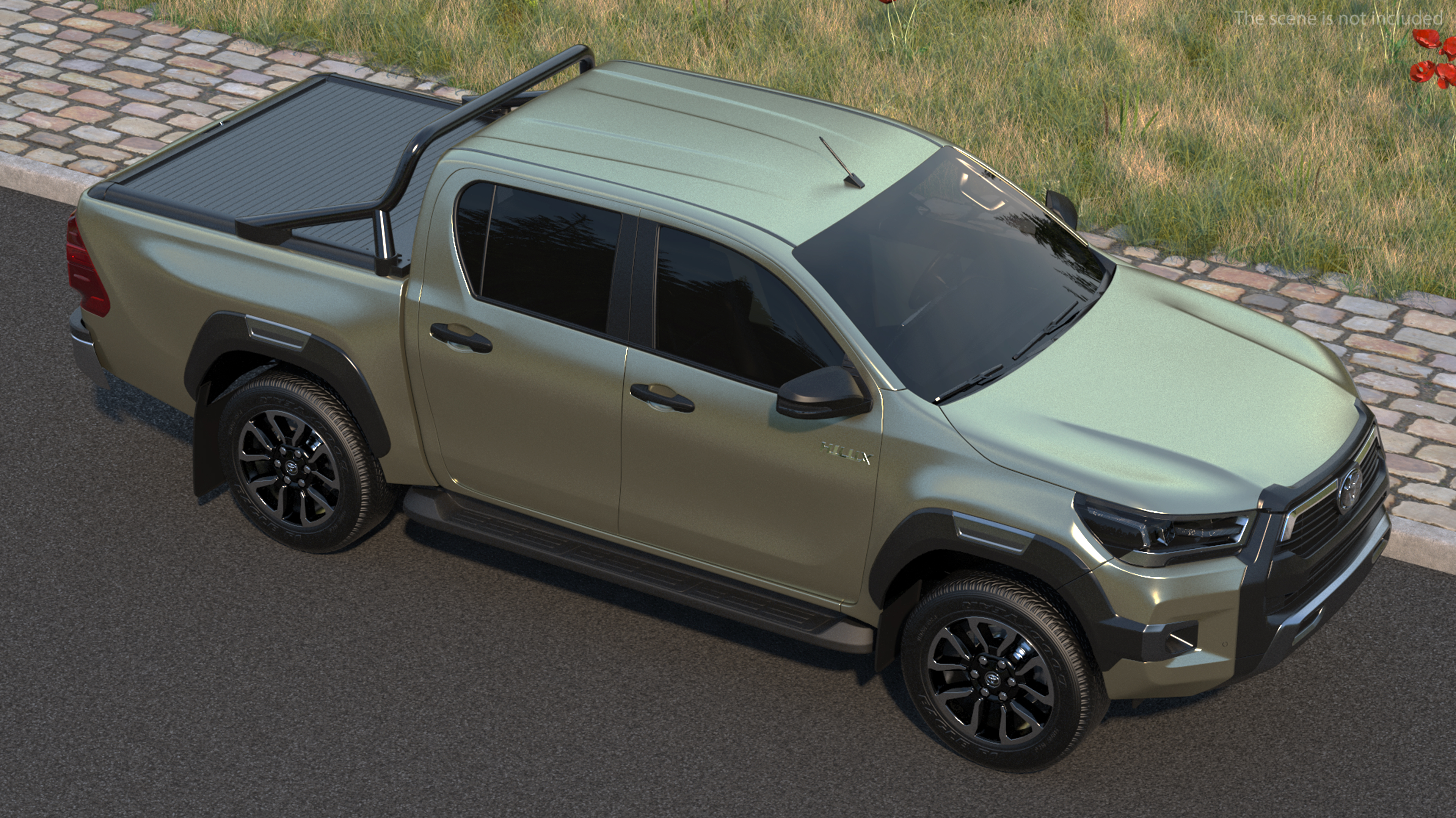 3D Toyota Hilux 2022 Simple Interior model