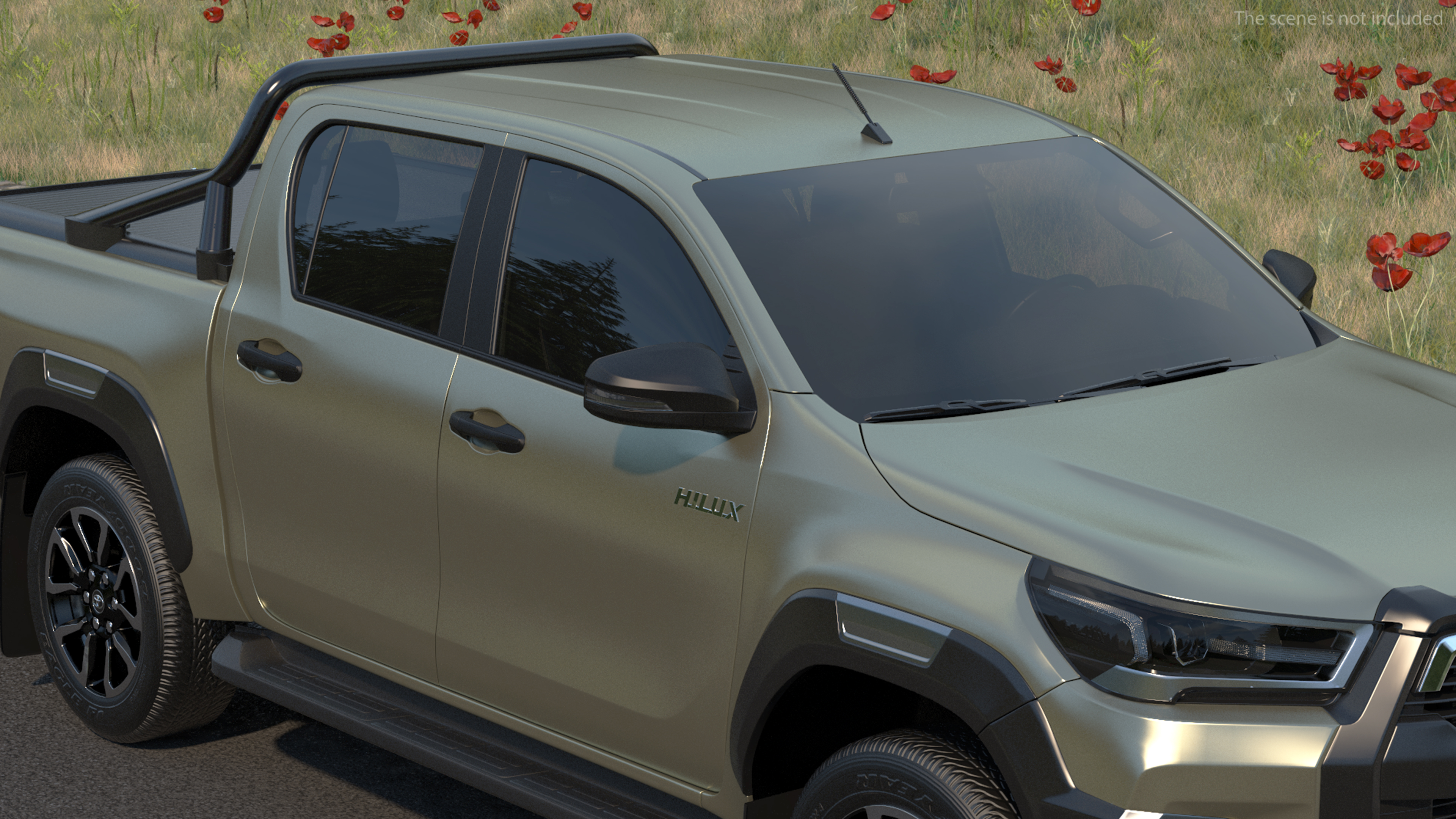 3D Toyota Hilux 2022 Simple Interior model