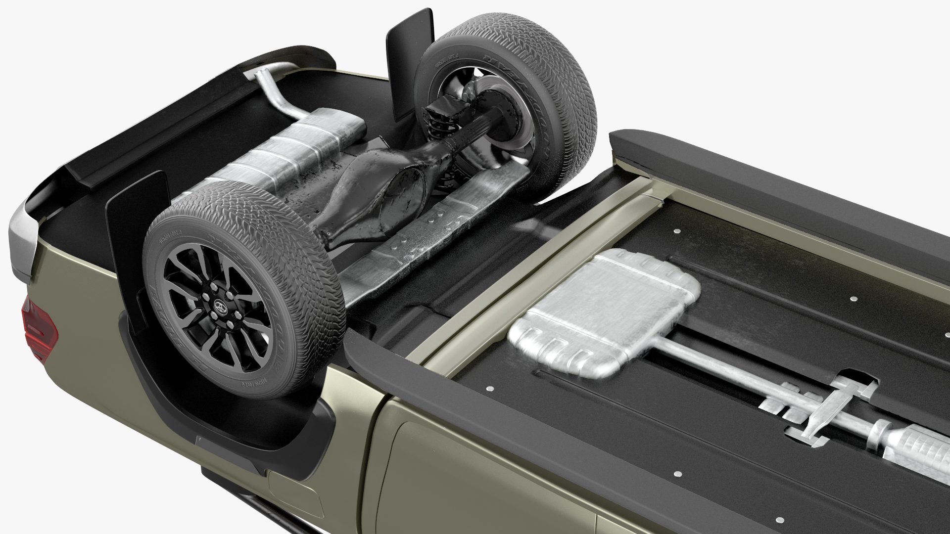 3D Toyota Hilux 2022 Simple Interior model