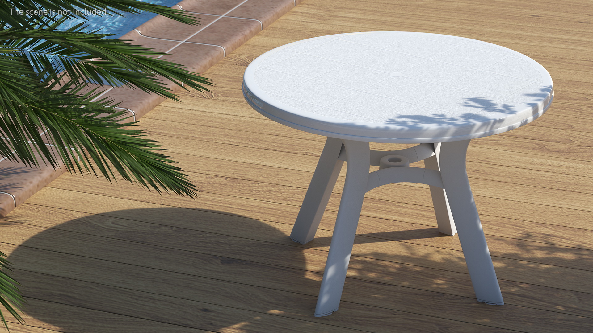 Plastic Table White 3D model