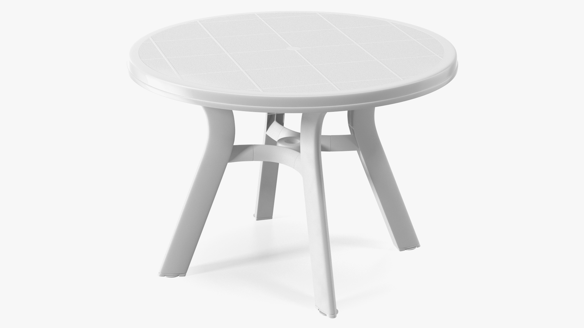 Plastic Table White 3D model