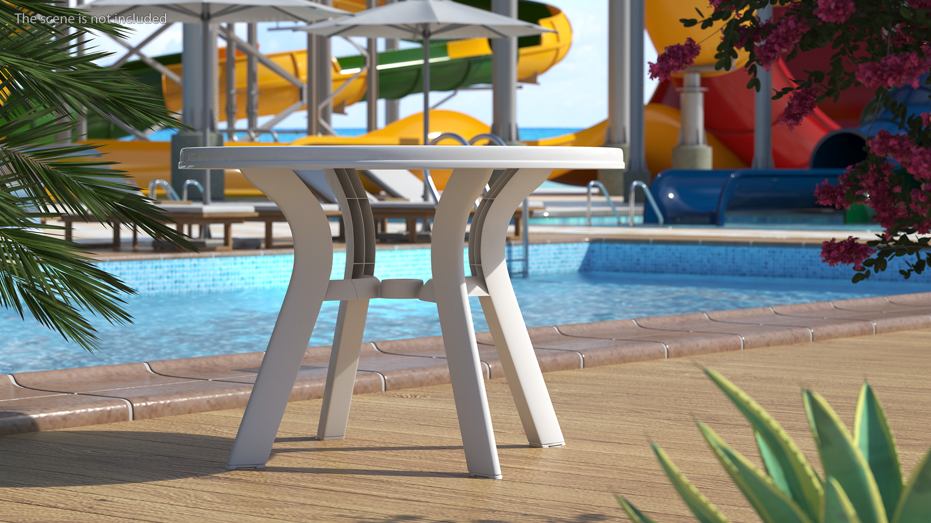 Plastic Table White 3D model