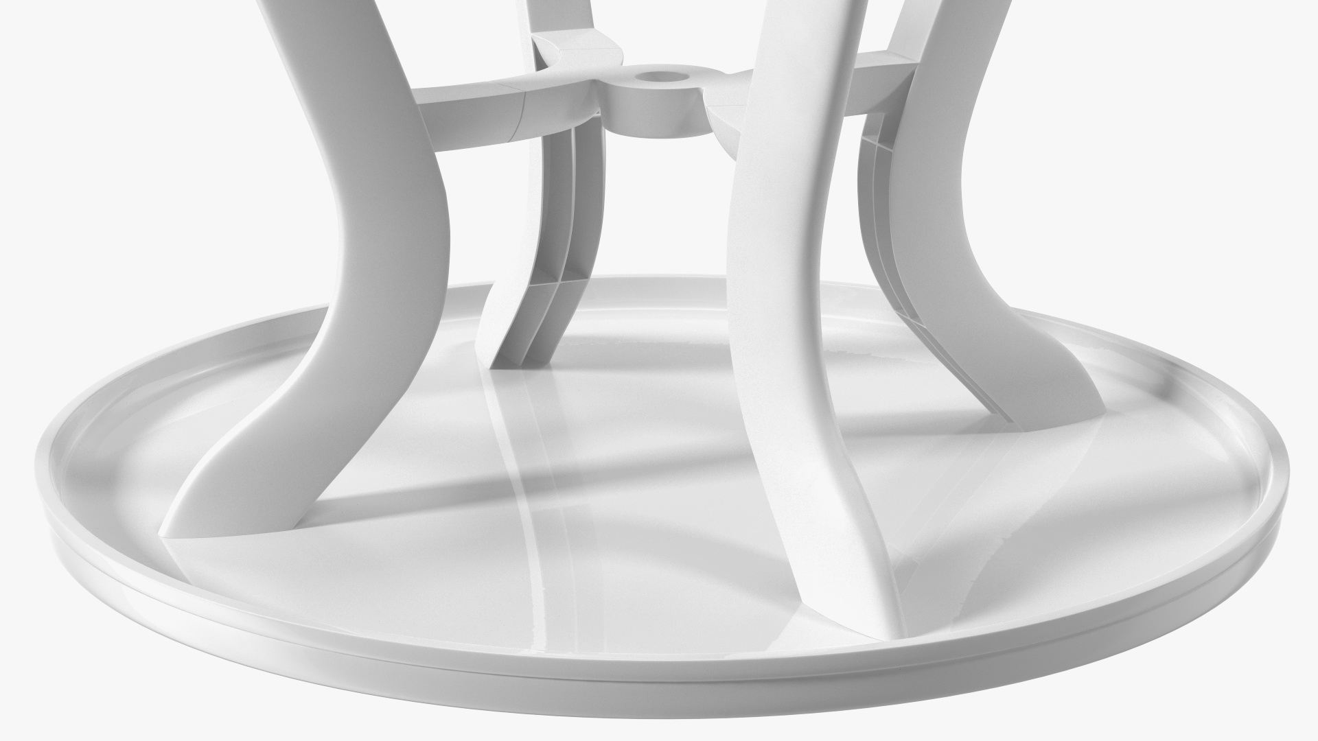 Plastic Table White 3D model